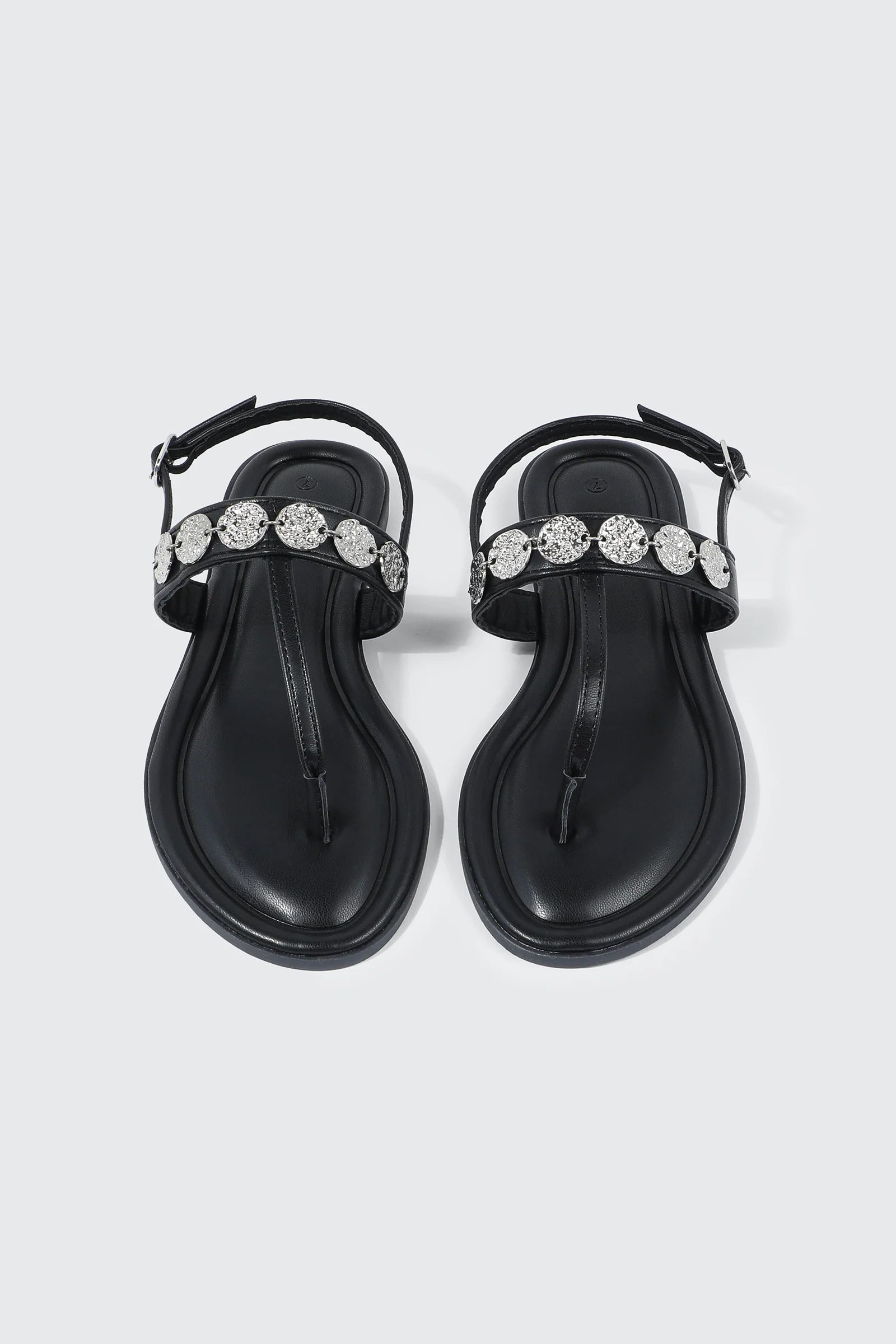 Strappy Sandals with Coin Charms - Image 4