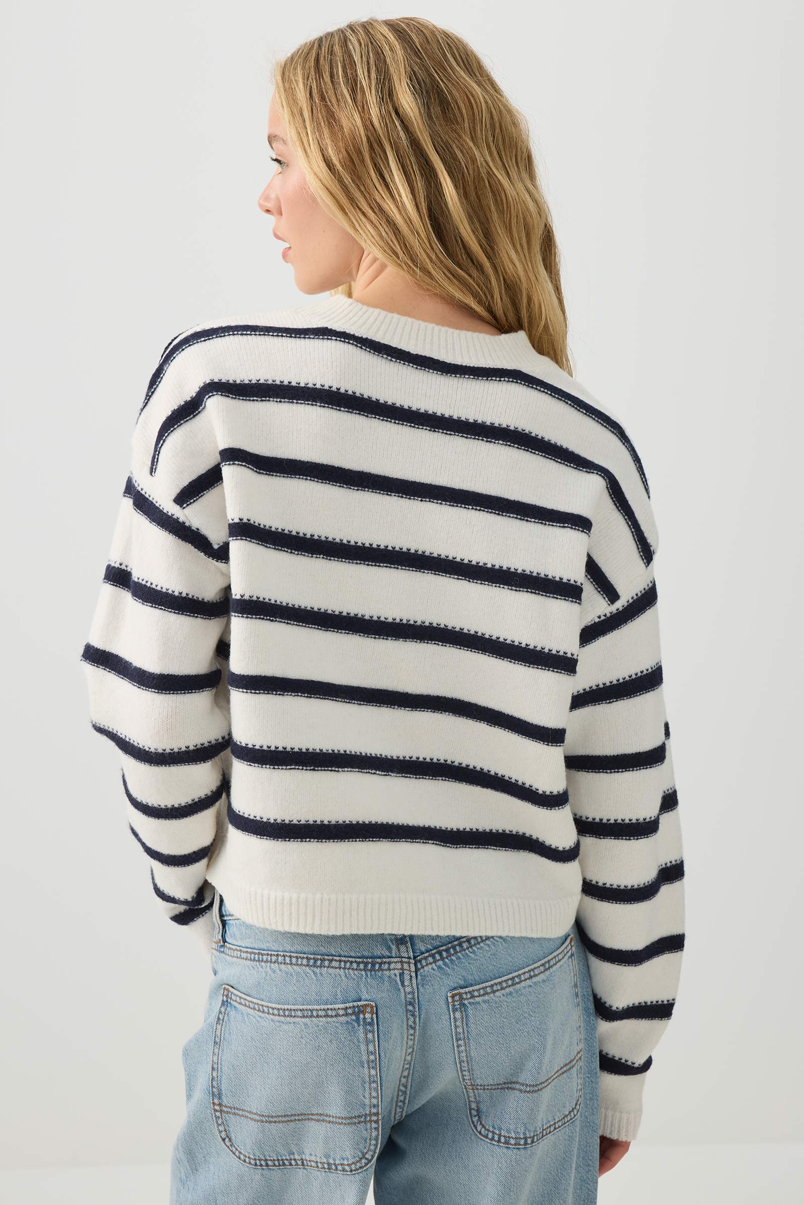 Striped Crew Neck Sweater - Image 4