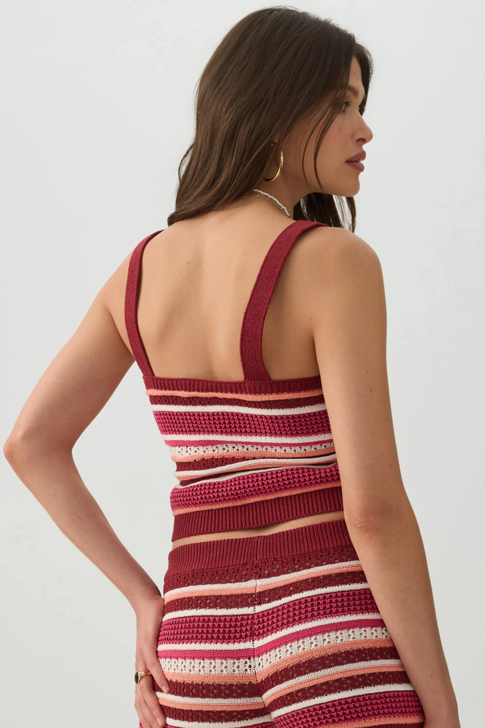Striped Sweater Tank Top - Image 4