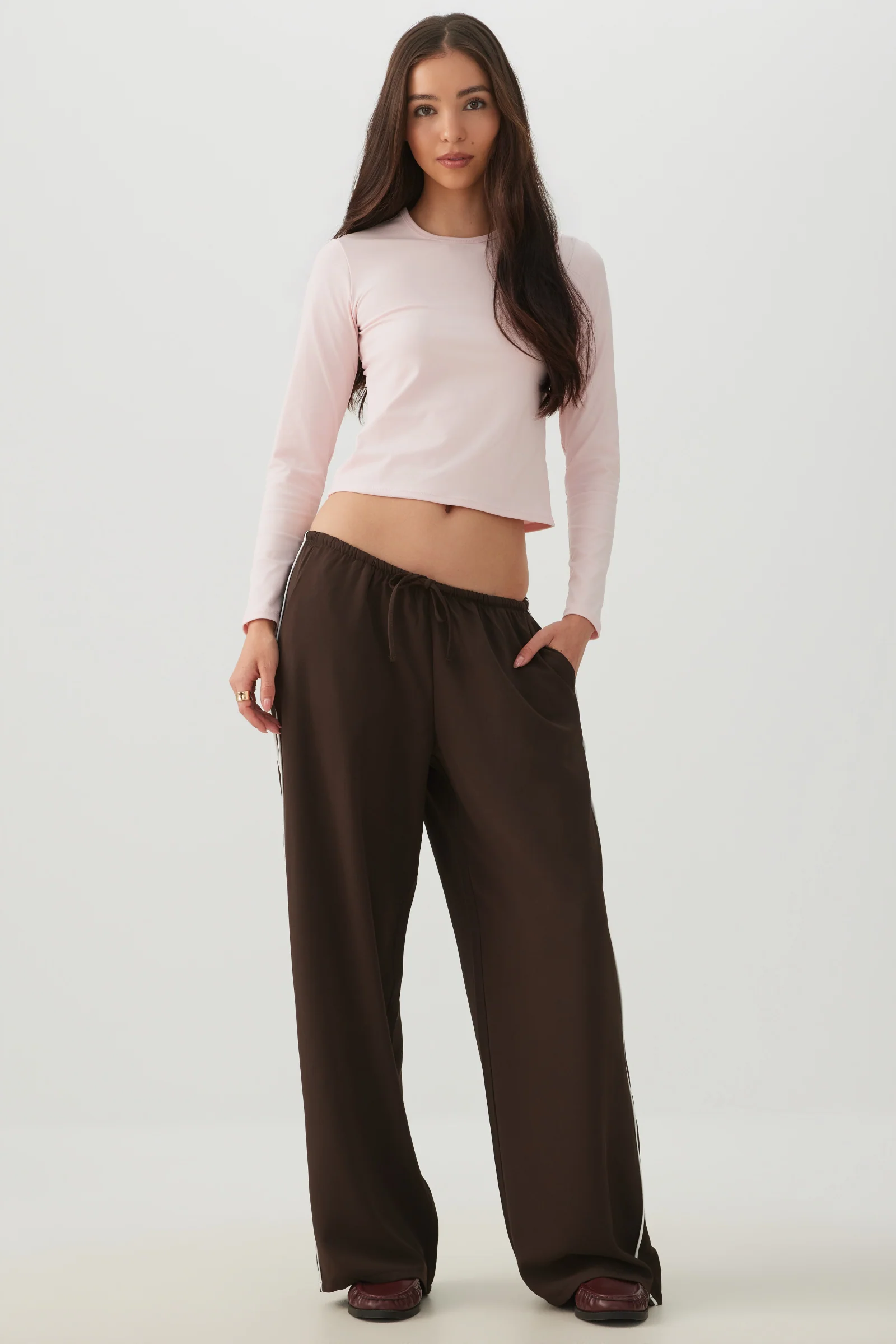 Super Soft Long Sleeve Crop T-Shirt - Image 2
