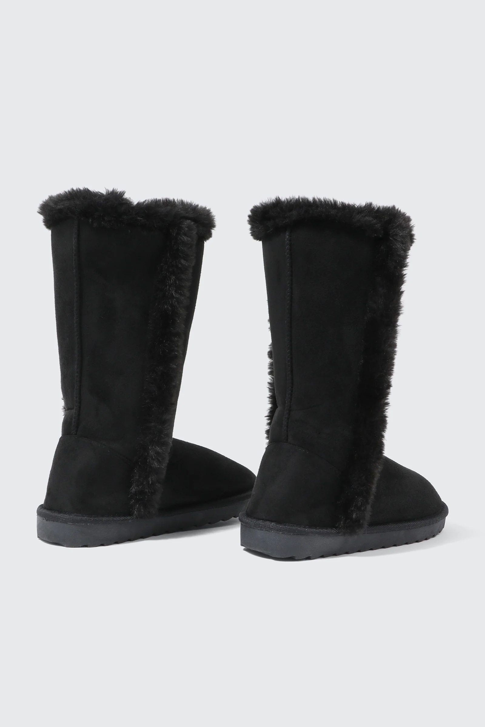 Tall Faux Sheepskin Boots - Image 3