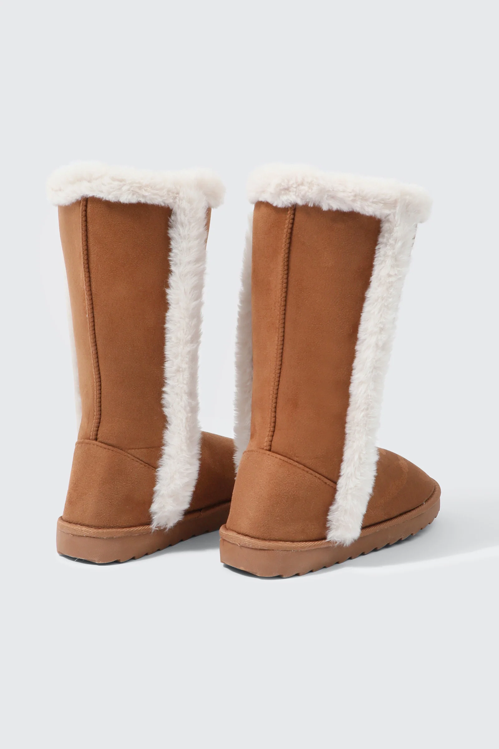 Tall Faux Sheepskin Boots - Image 3