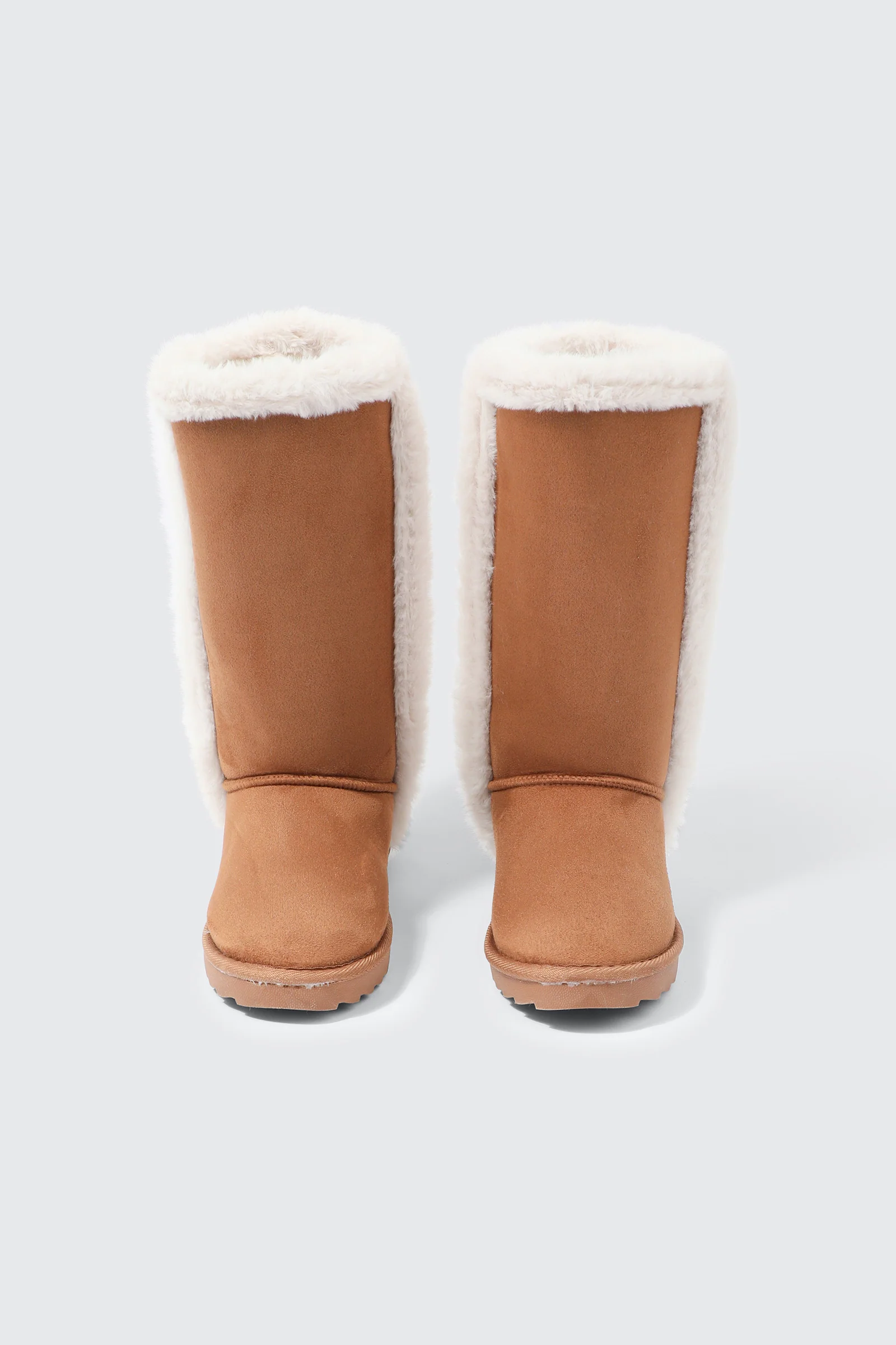 Tall Faux Sheepskin Boots - Image 4