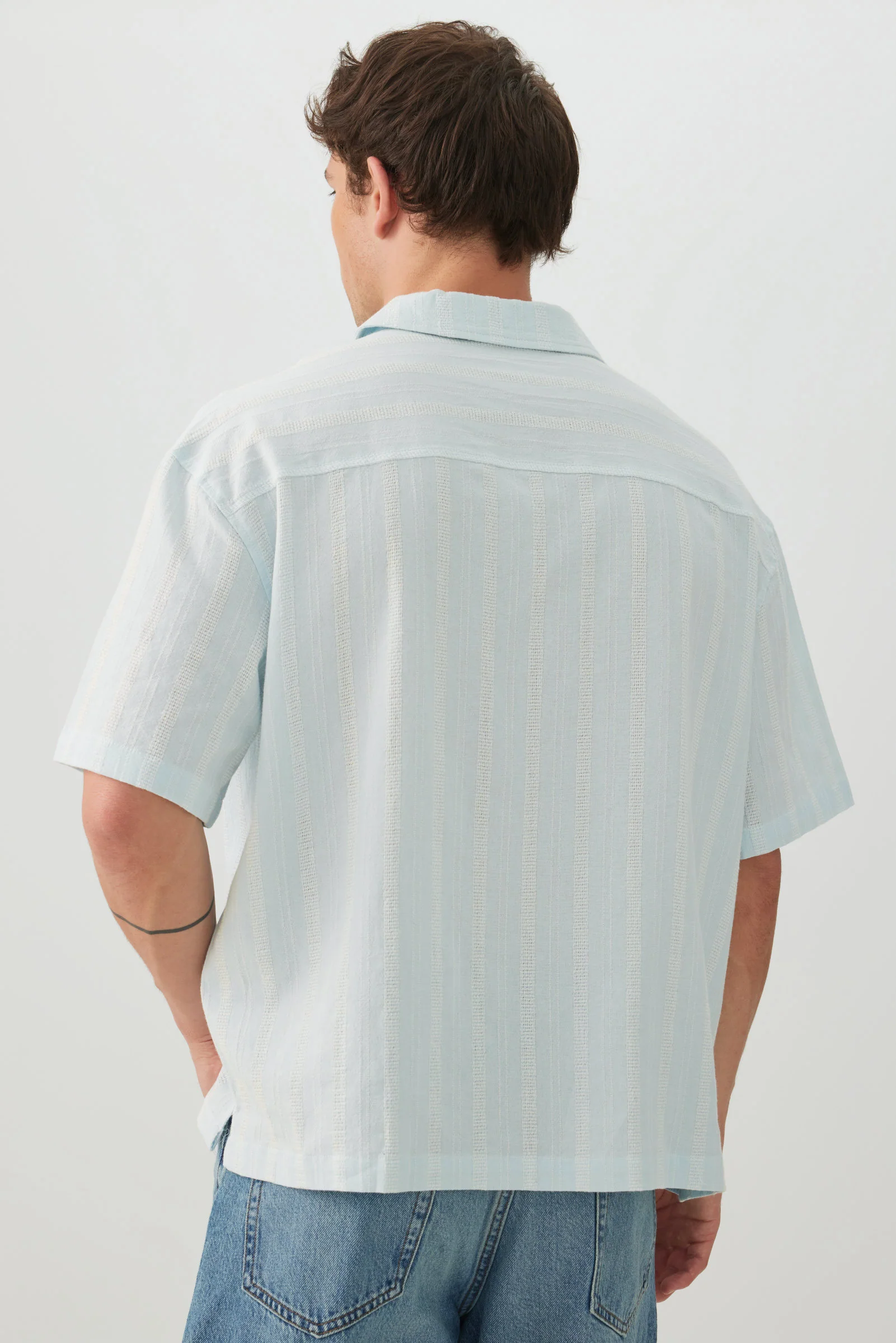 Textured Boxy Shirt - Image 4