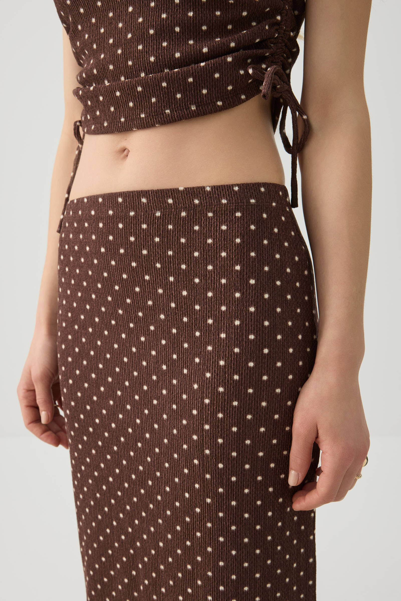 Textured Knit Maxi Skirt - Image 4