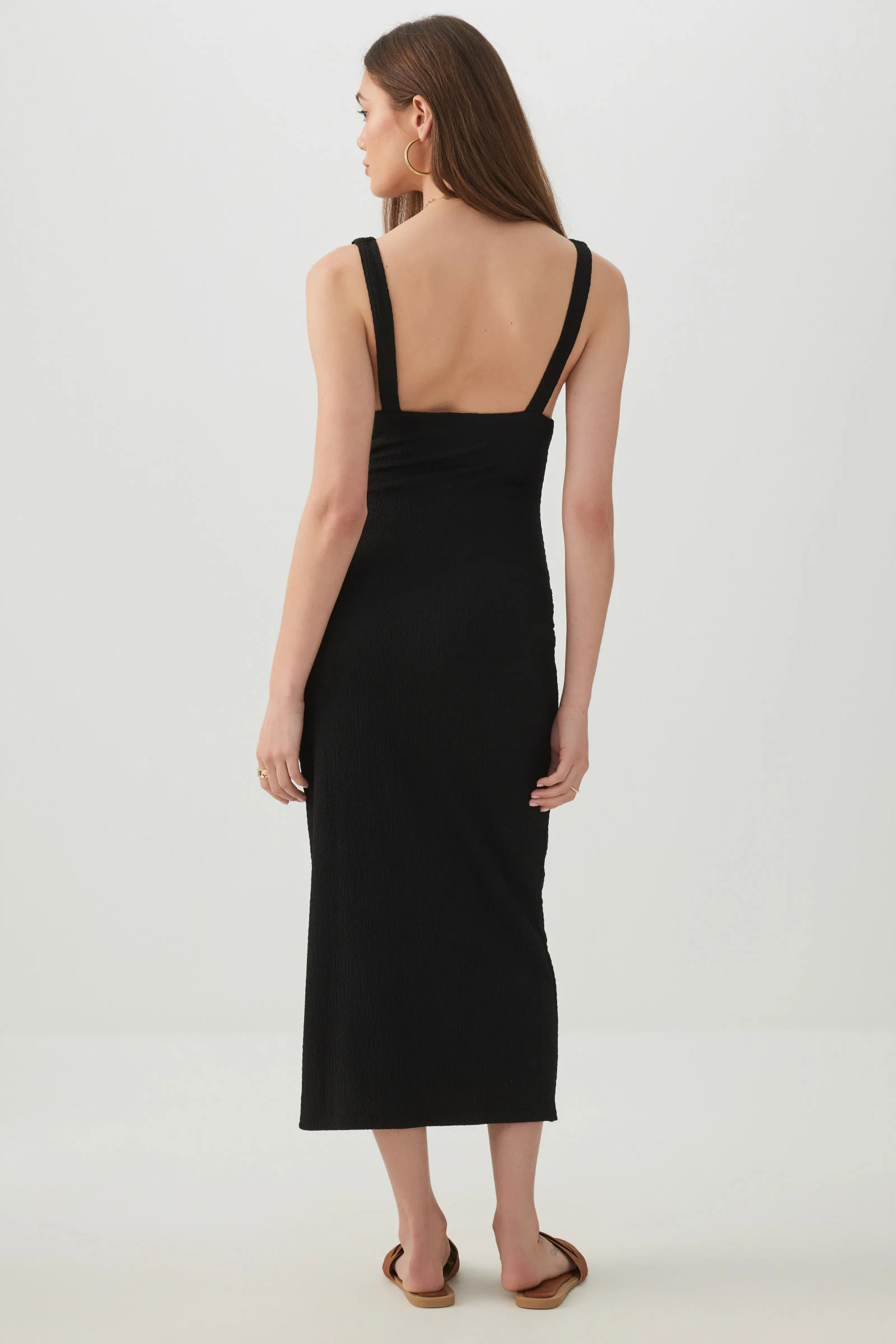 Textured Knit Midi Dress - Image 4