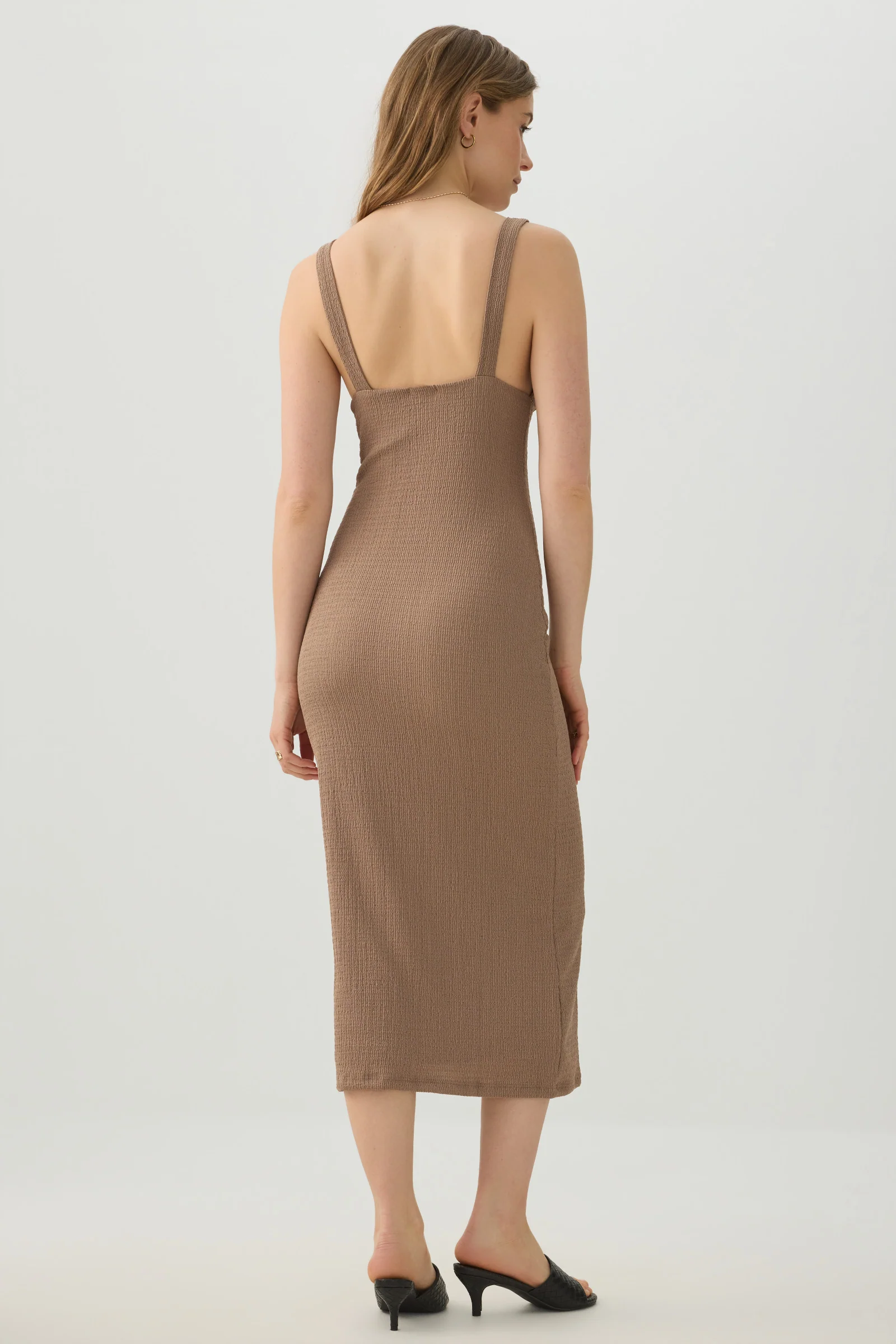 Textured Knit Midi Dress - Image 4