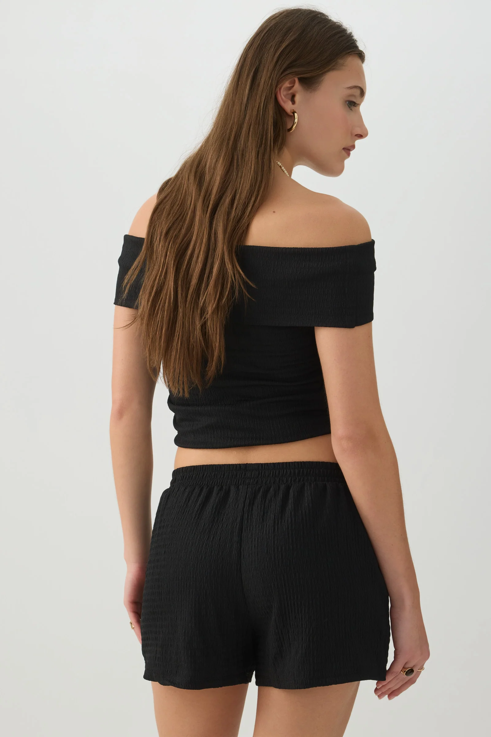 Textured Knit Shorts - Image 4