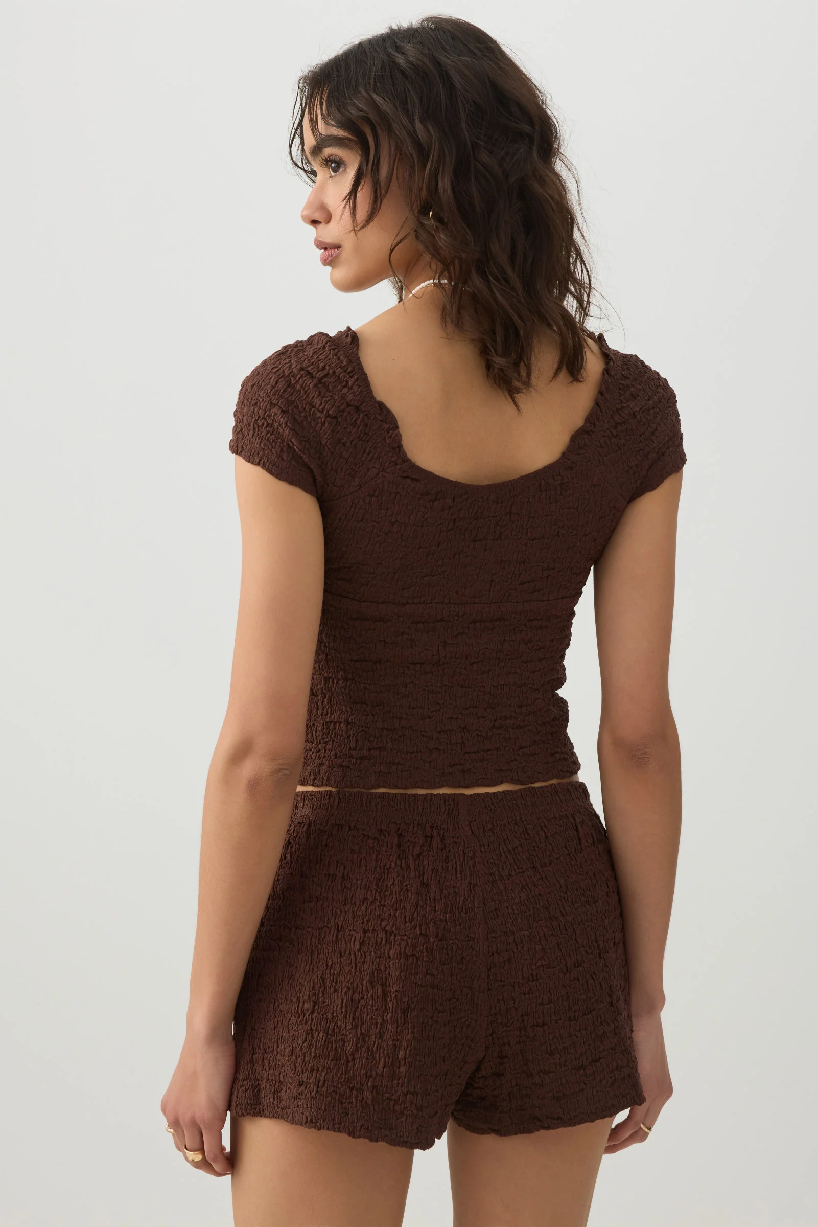Textured Knit Shorts - Image 4