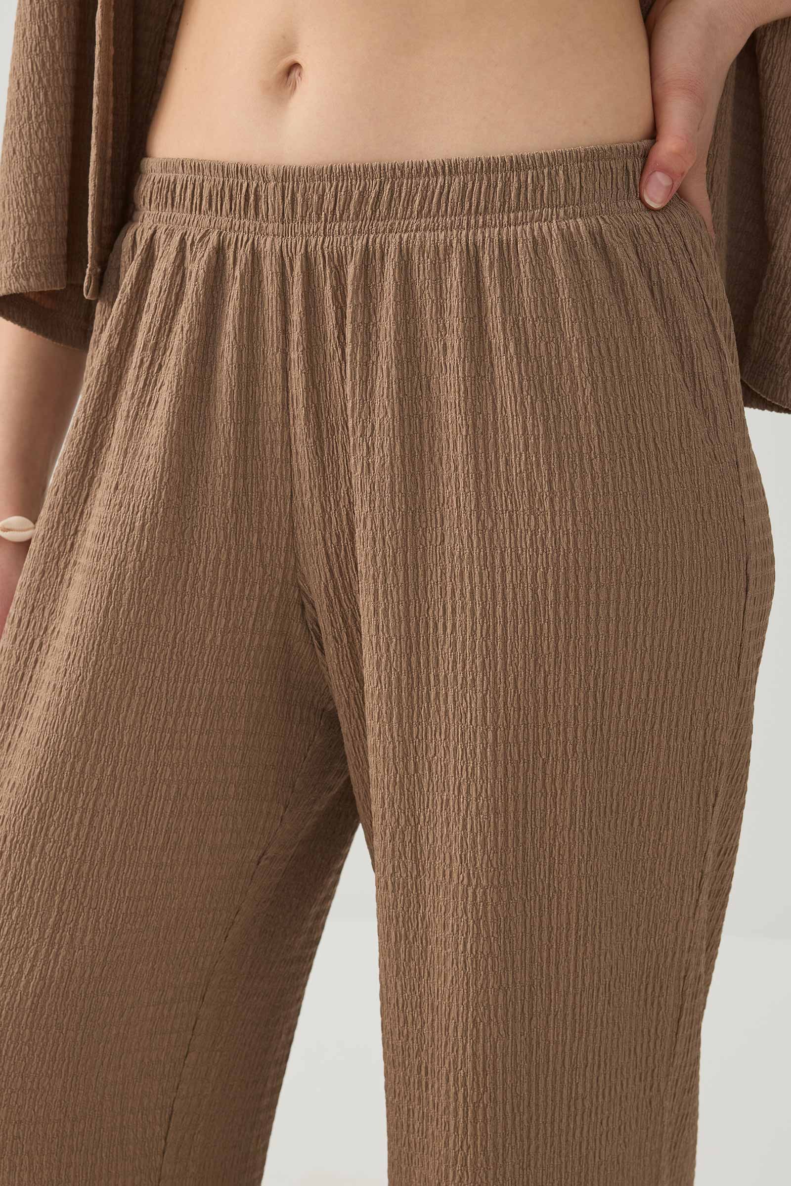 Textured knit Wide Leg Pants - Image 3