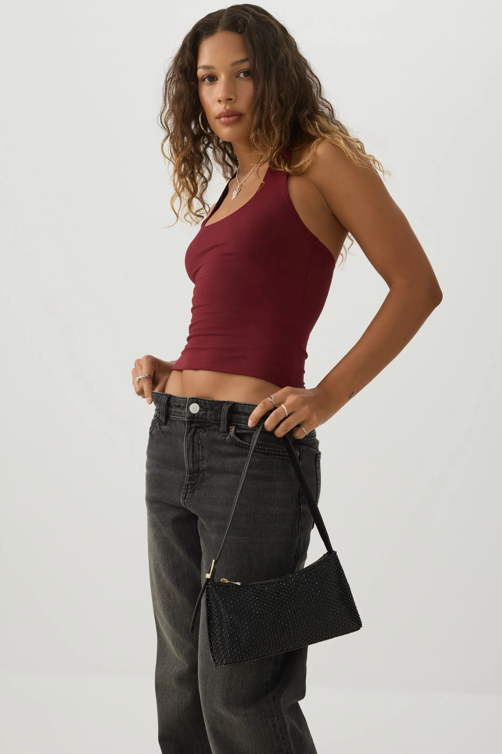 Textured Shoulder Bag - Image 4