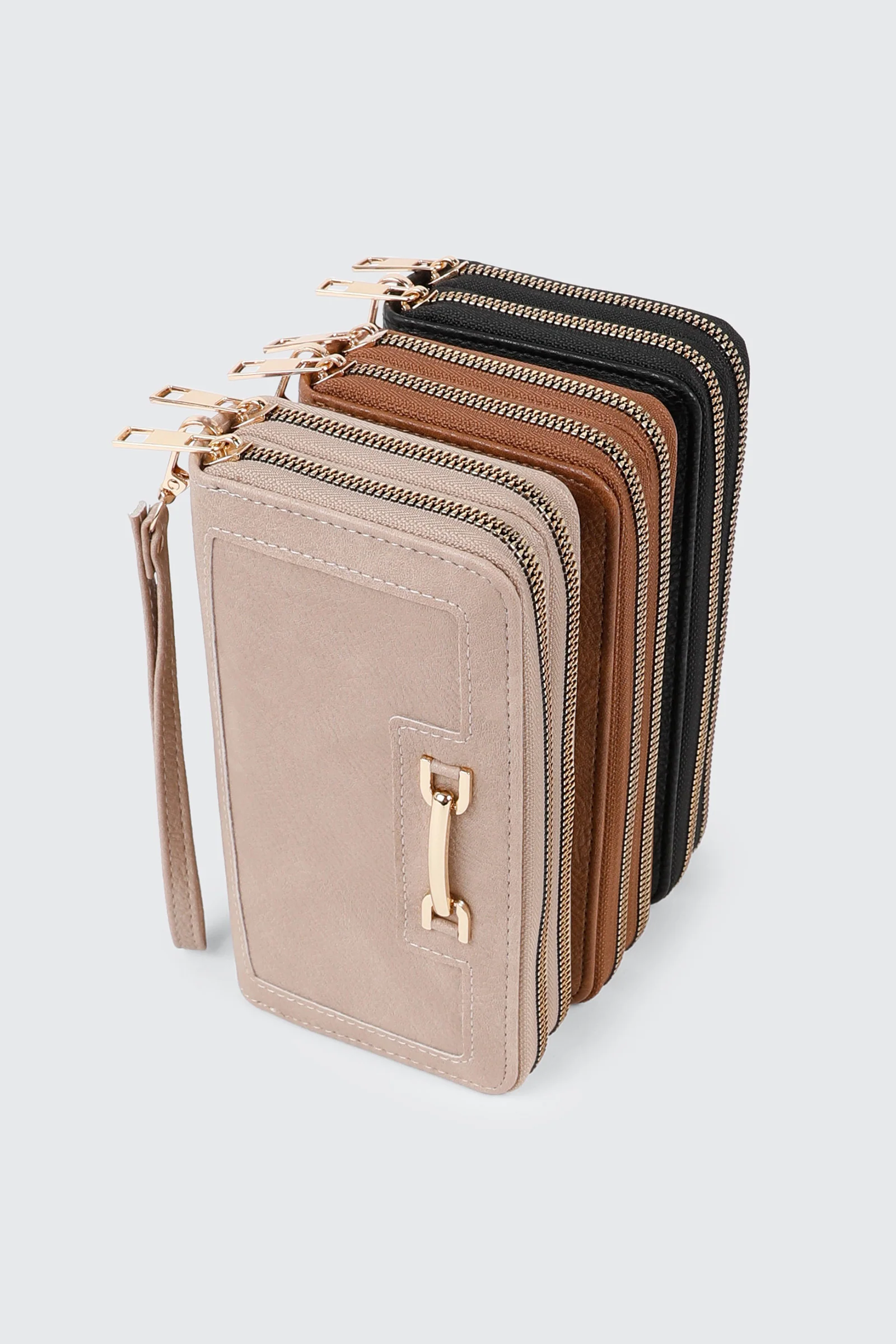 Textured Zip Wallet - Image 4