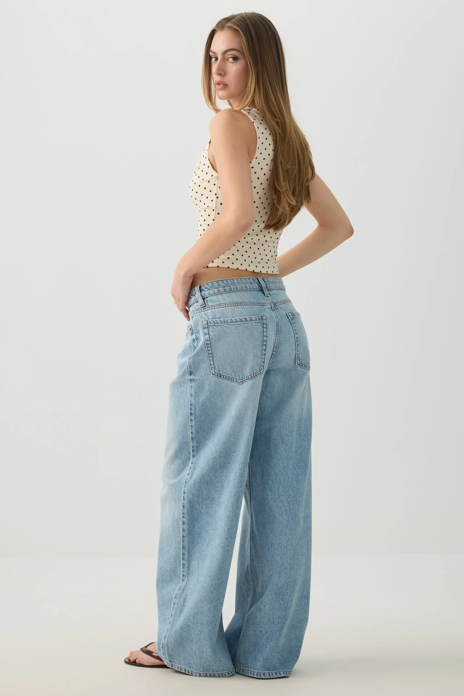 The Off-Duty Fit Low Rise Wide Leg Jean - Image 4