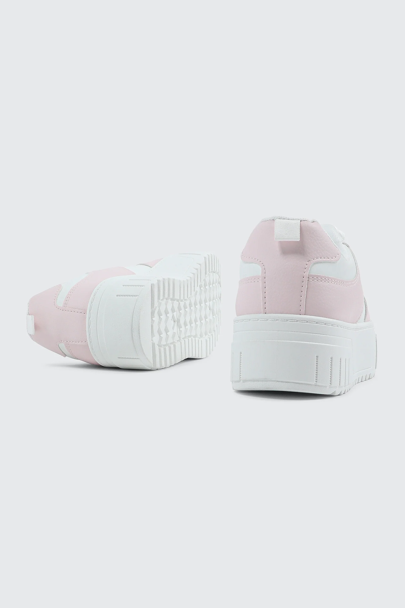 Thick Sole Court Sneakers with Charm - Image 3