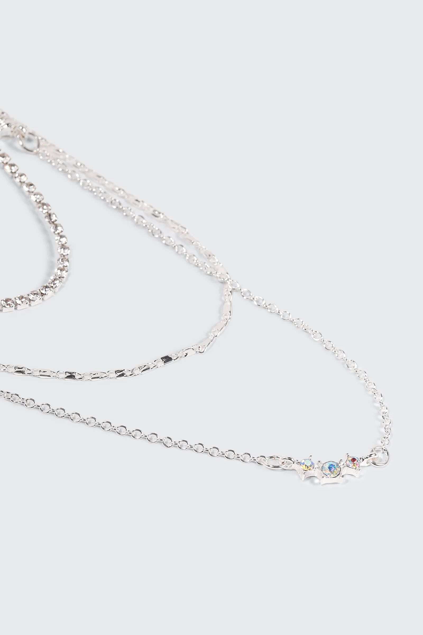 Three-Row Crystal Necklace - Image 2