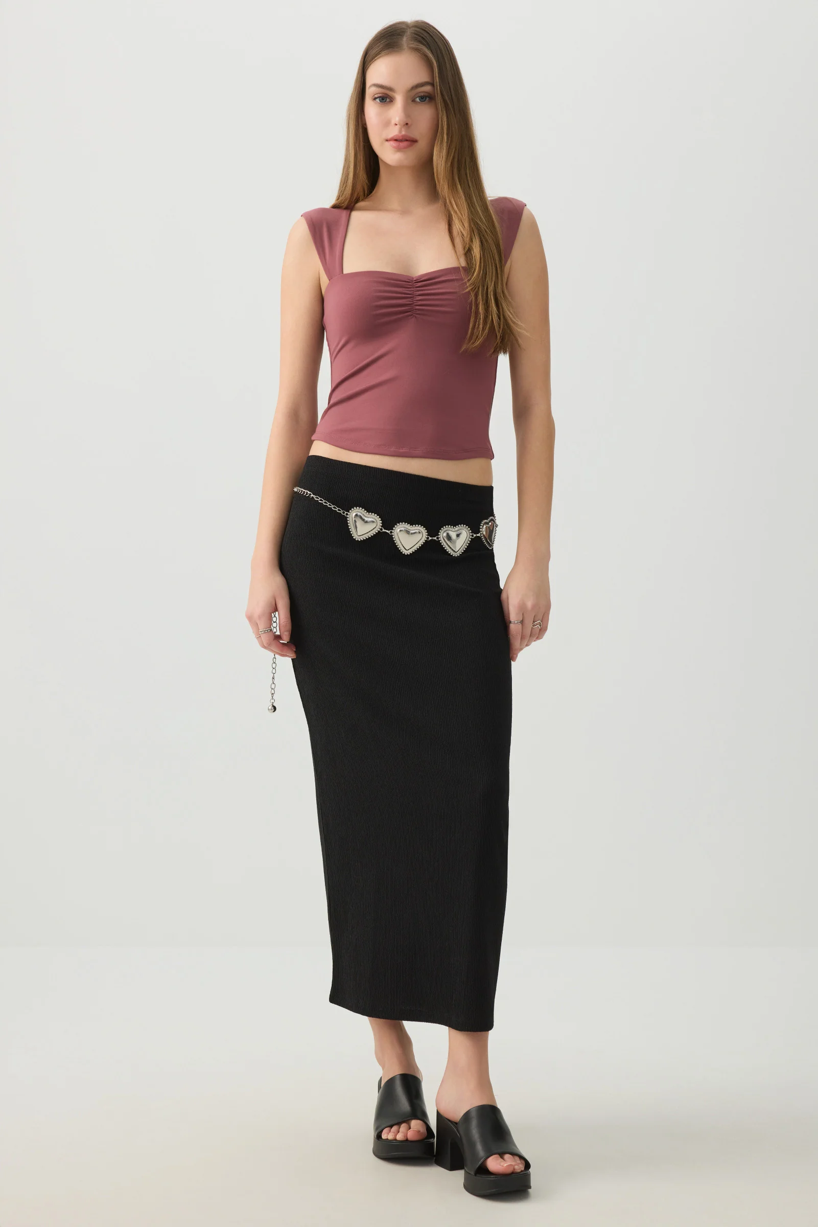 Tie Back Sweetheart Top - Image 3
