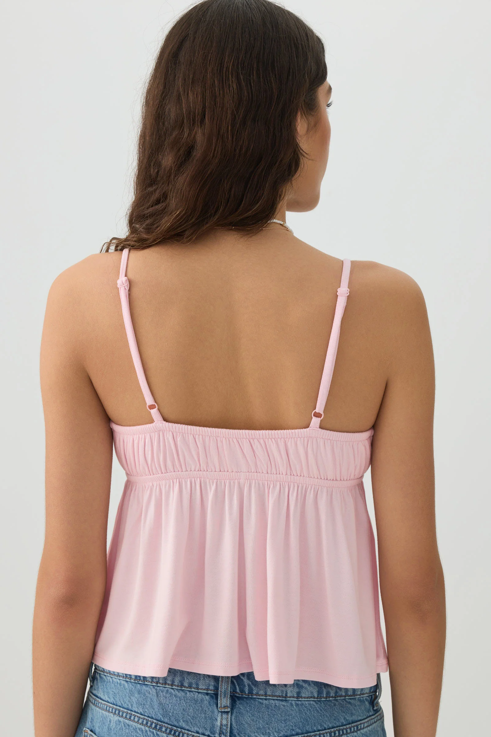 Tie Front Babydoll Tank - Image 4