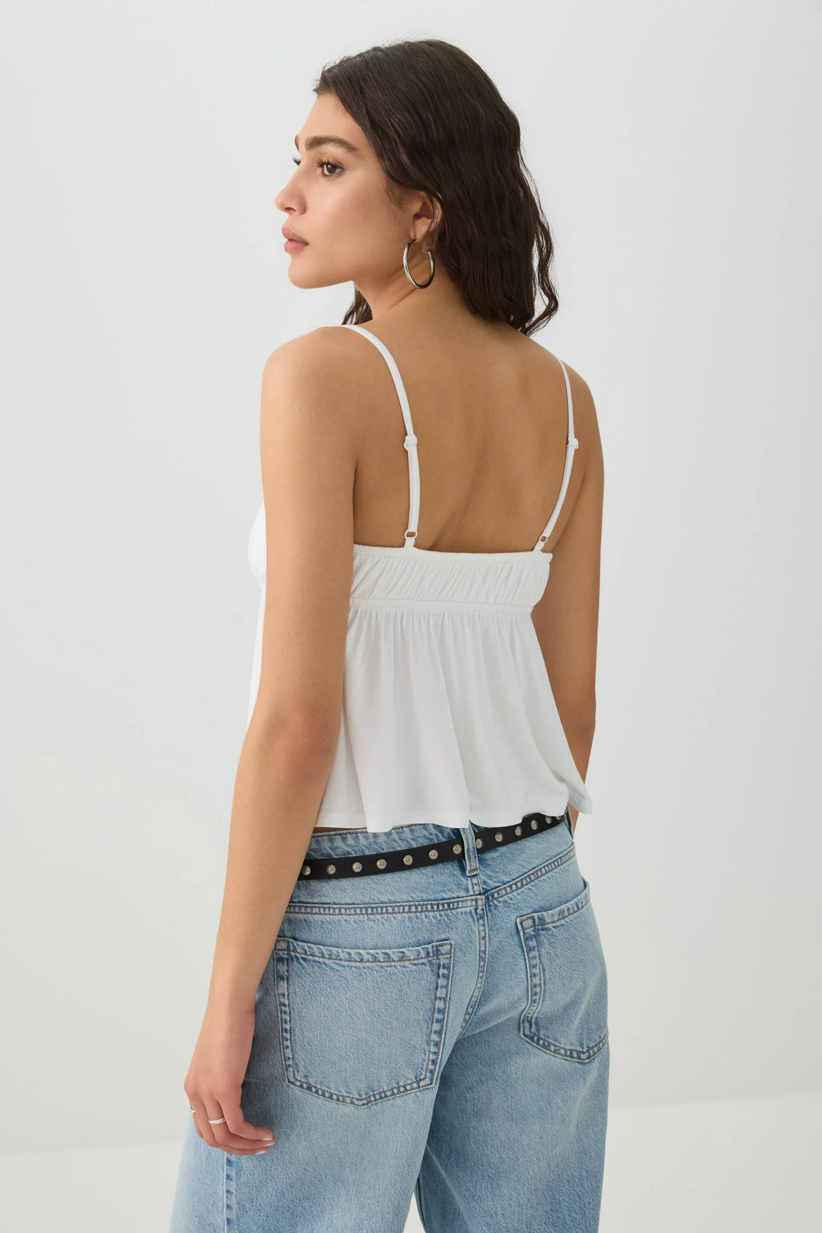Tie Front Babydoll Tank - Image 4