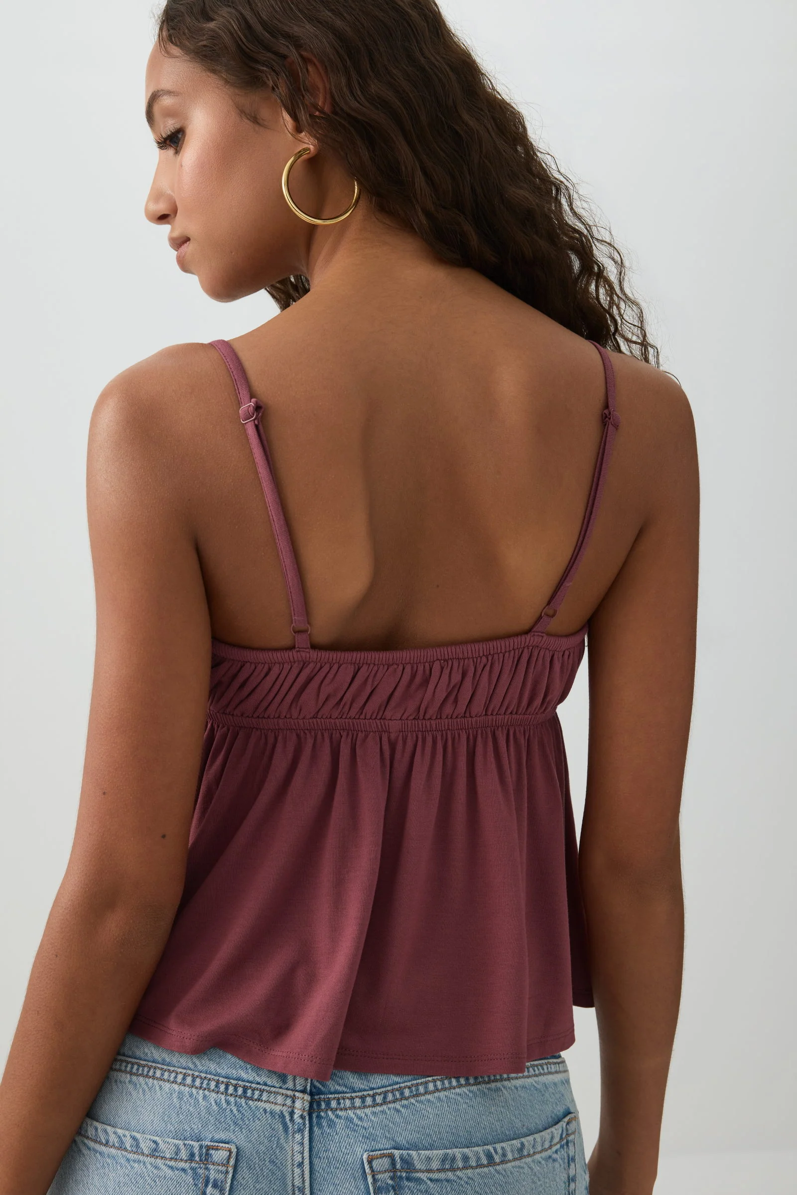 Tie Front Babydoll Tank - Image 4