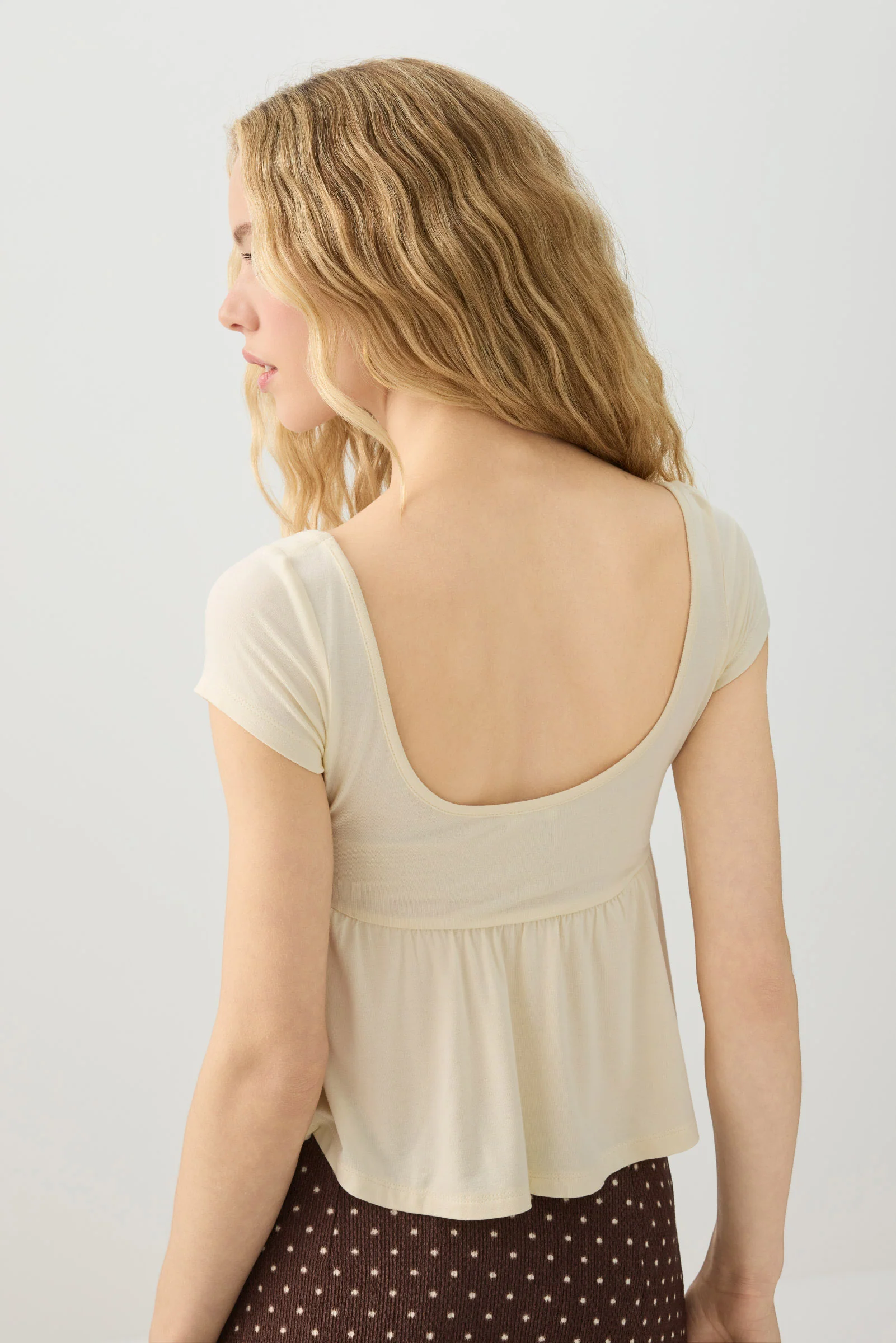 Tie-Front Babydoll Top - Image 4