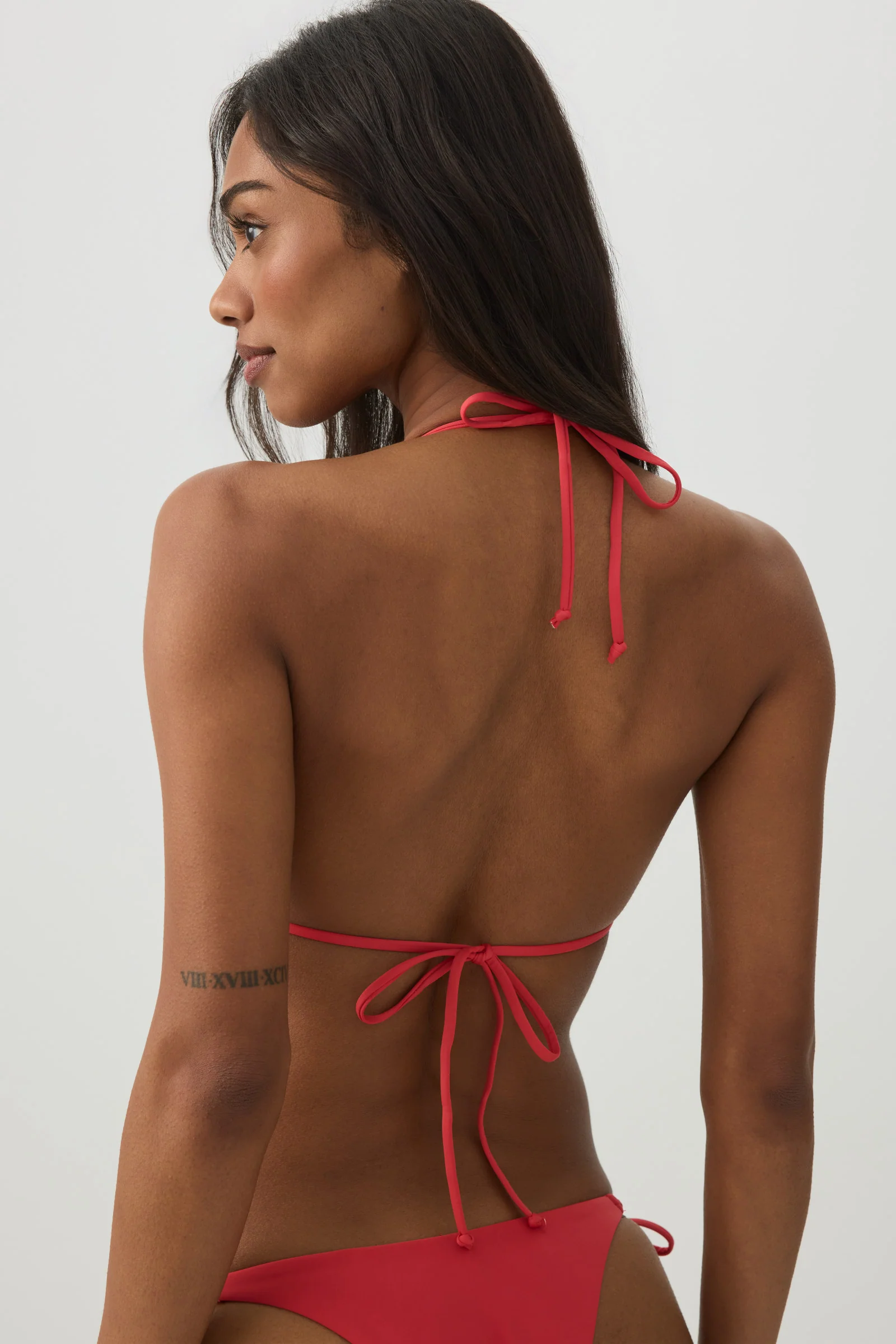Triangle Bikini Top with Charm Detail - Image 4
