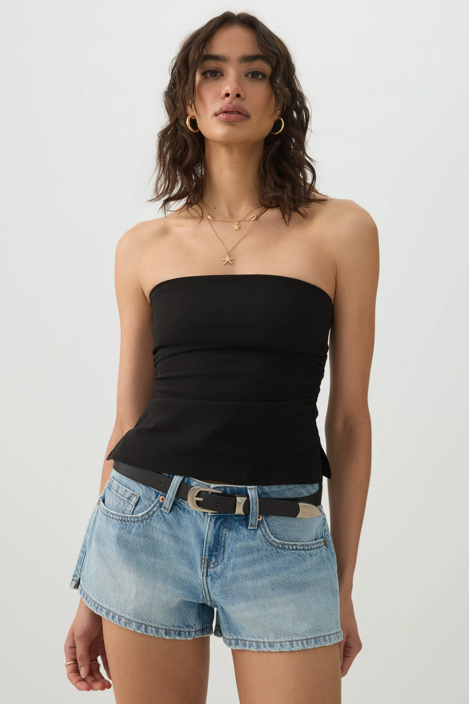 Tube Top with Side Shirring - Image 2