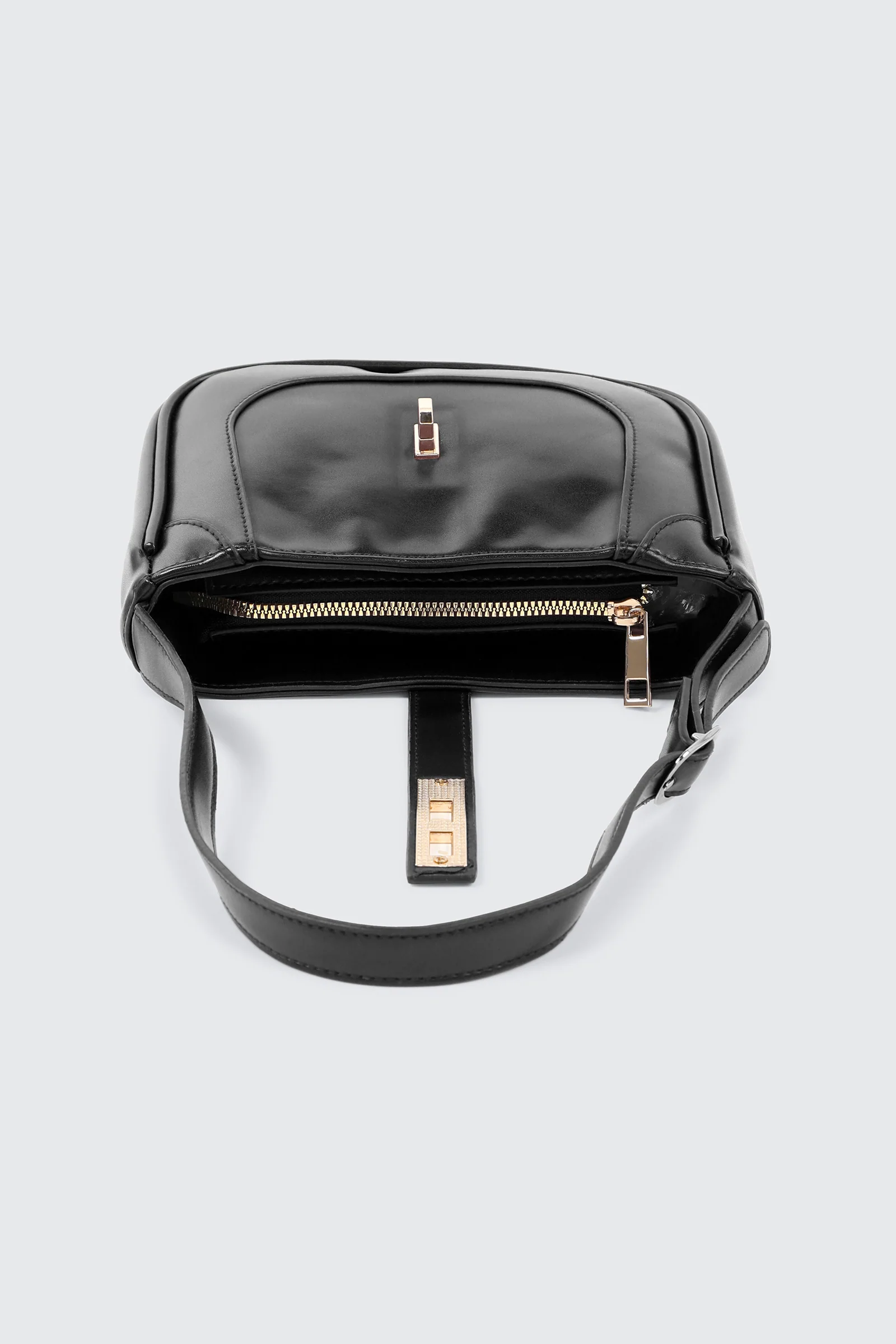 Turn Lock Shoulder Bag - Image 3