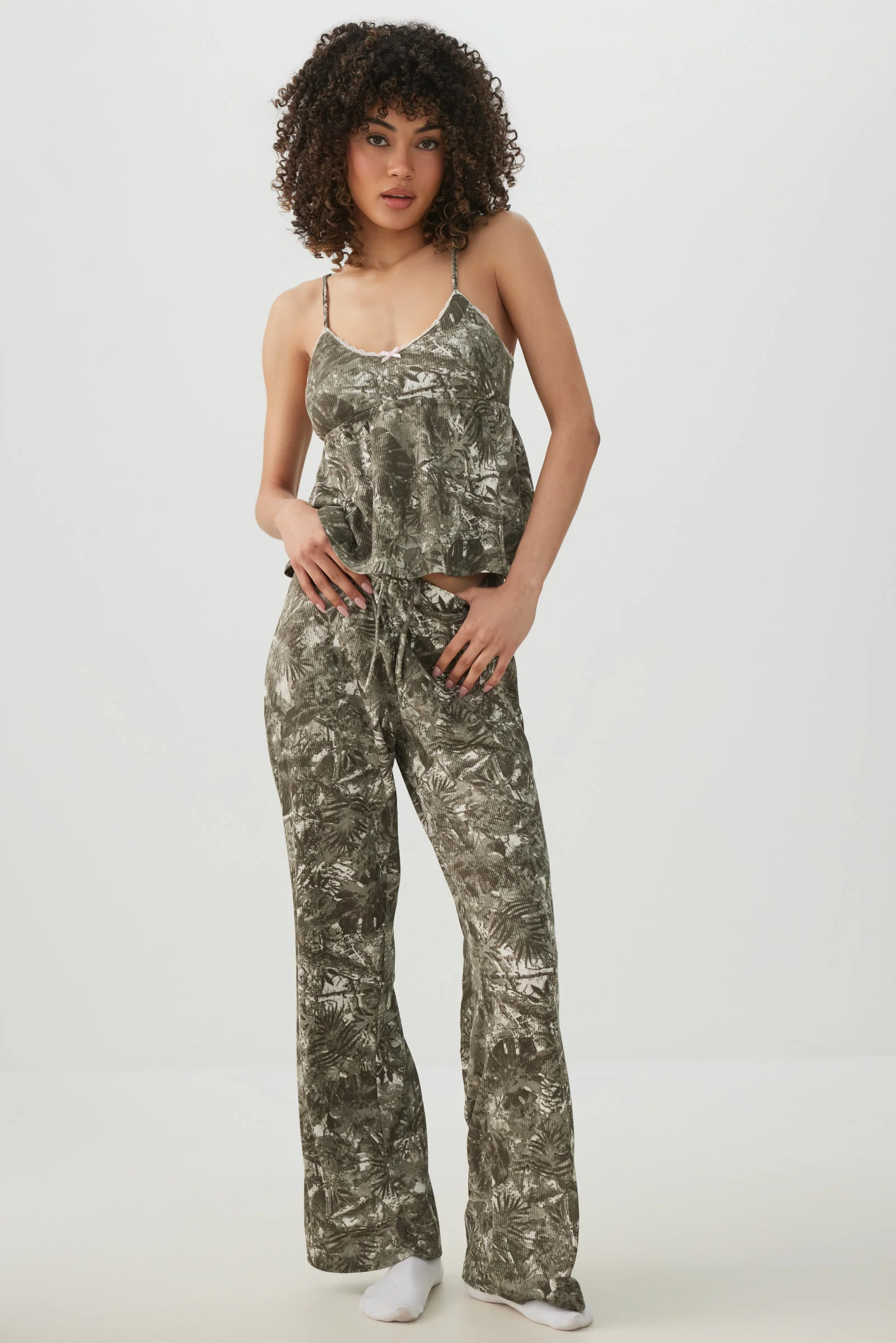 Waffle Knit PJ Tank Top - Image 2