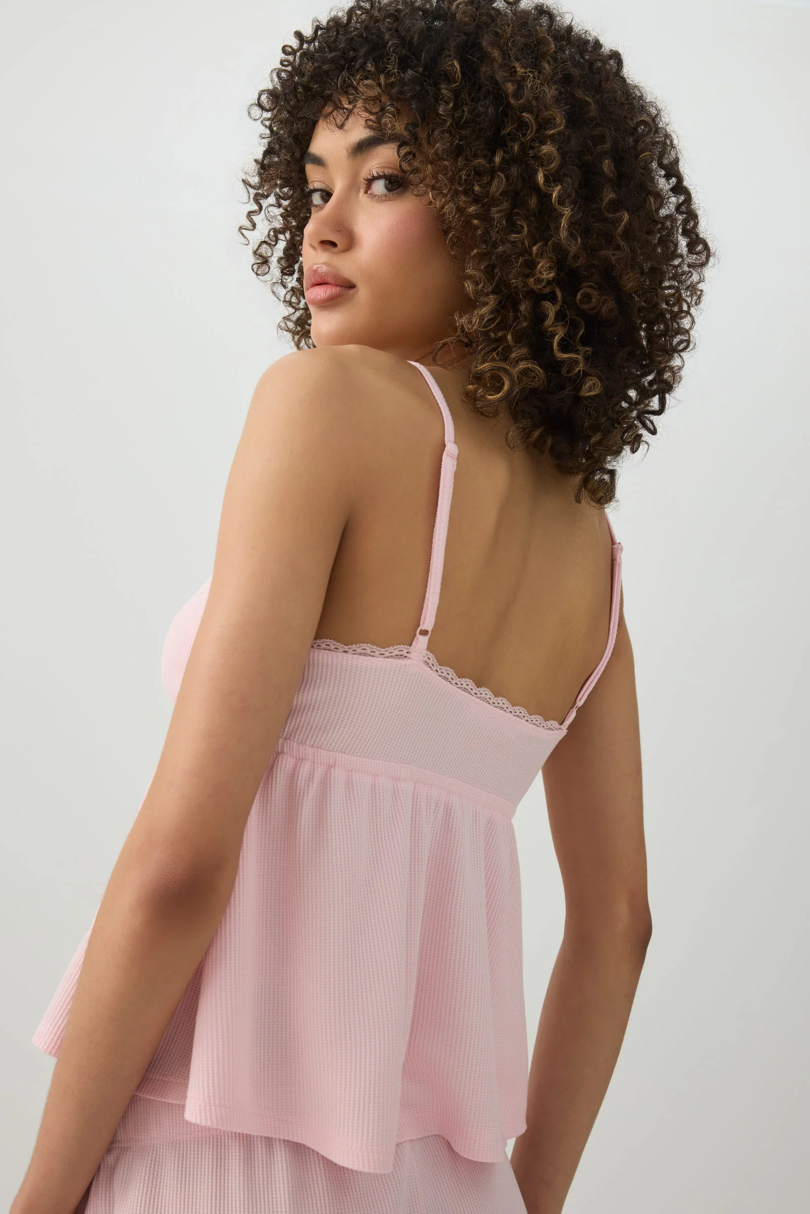 Waffle Knit PJ Tank Top - Image 4