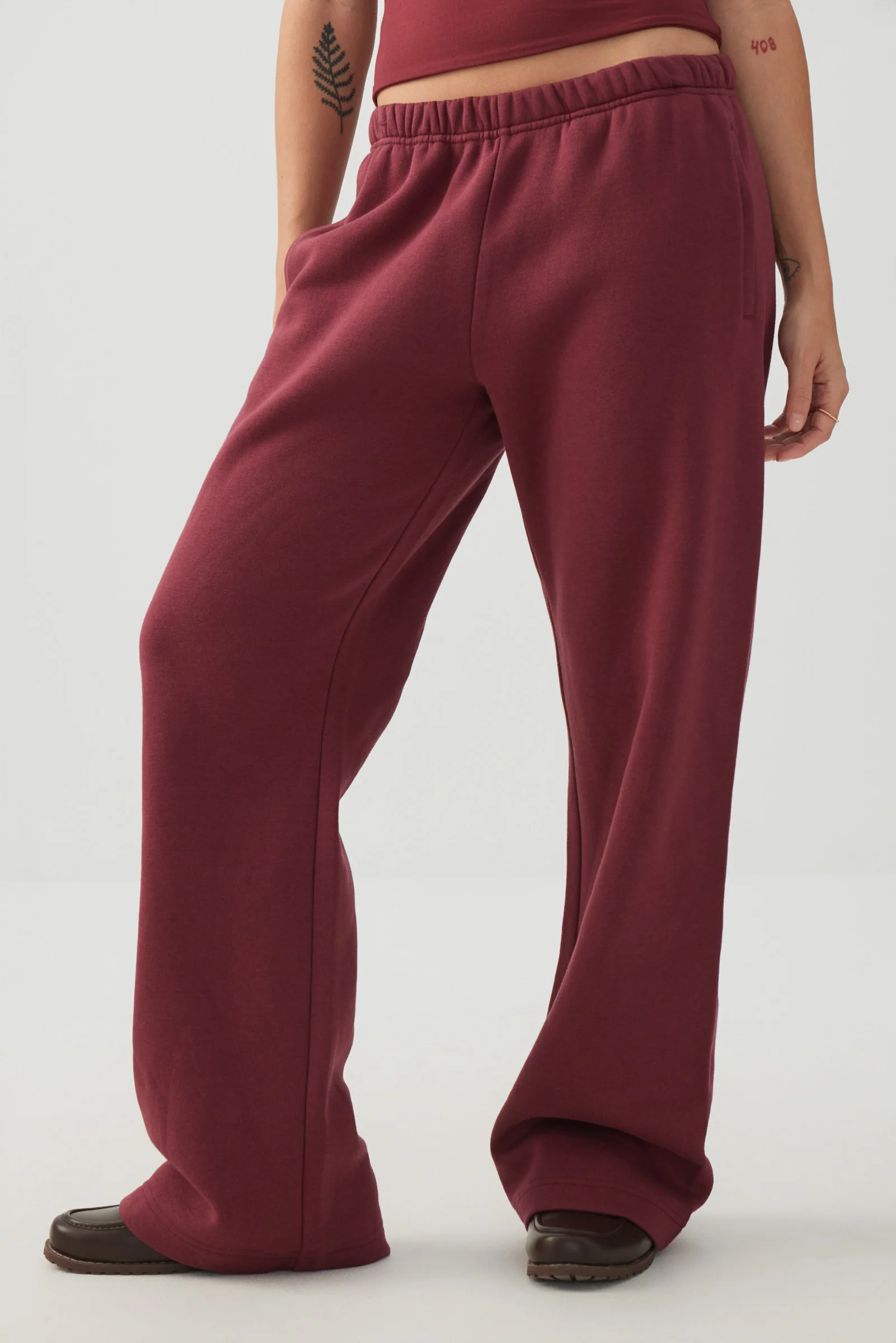 Washed Wide Leg Sweatpants - Image 2
