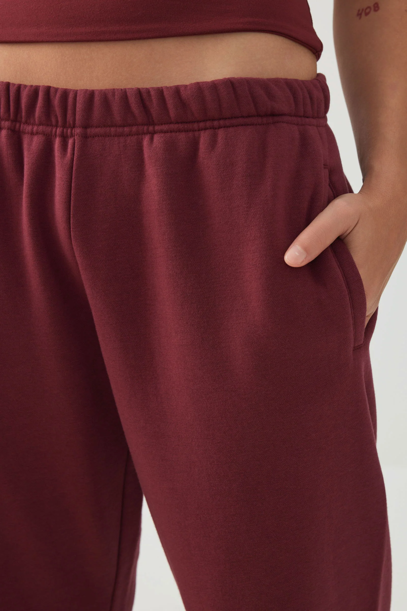 Washed Wide Leg Sweatpants - Image 3