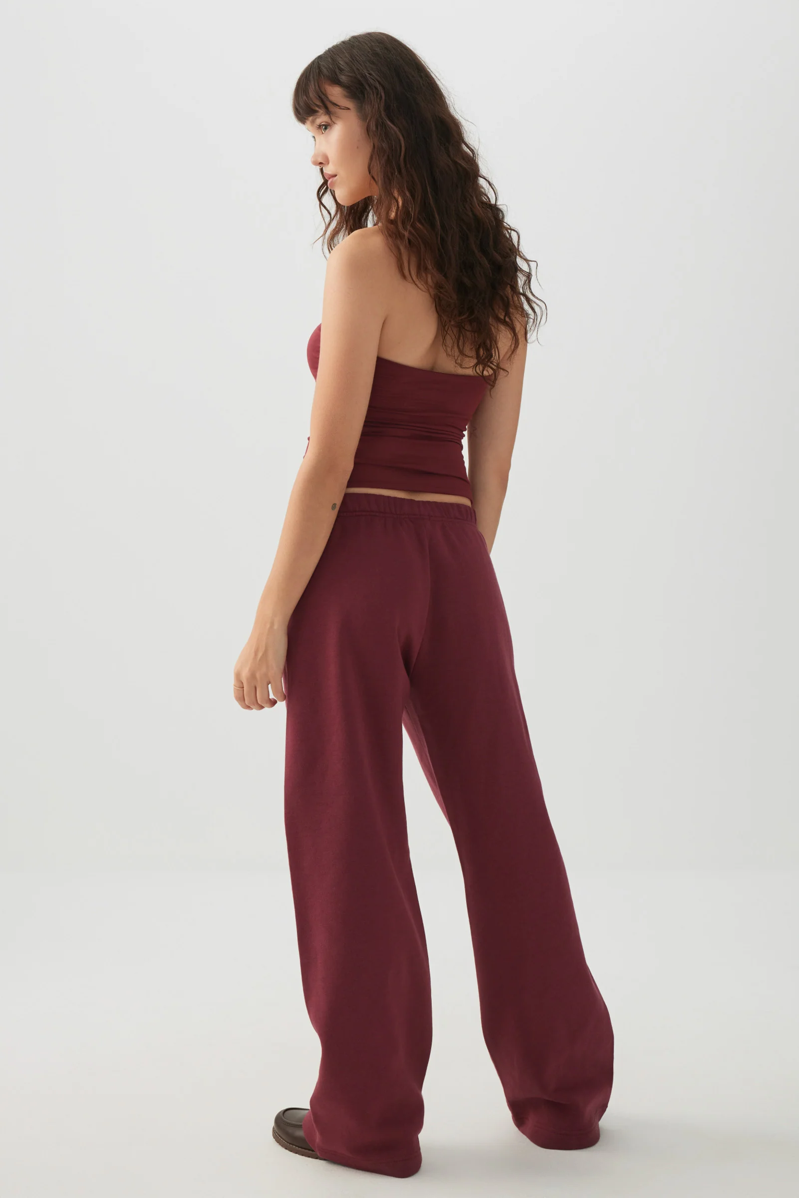 Washed Wide Leg Sweatpants - Image 4