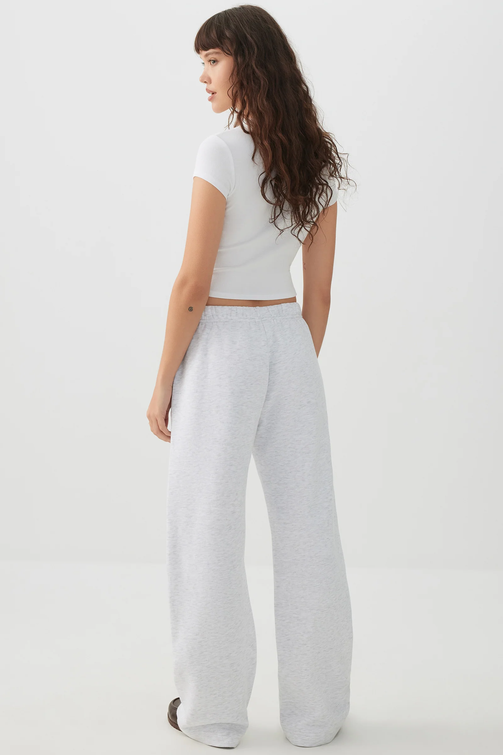 Washed Wide Leg Sweatpants - Image 4