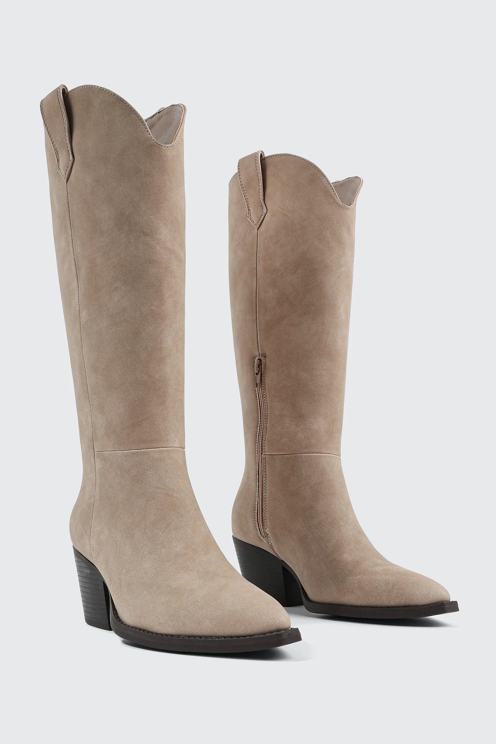 Western Knee High Boots with Pointed Toe - Image 2