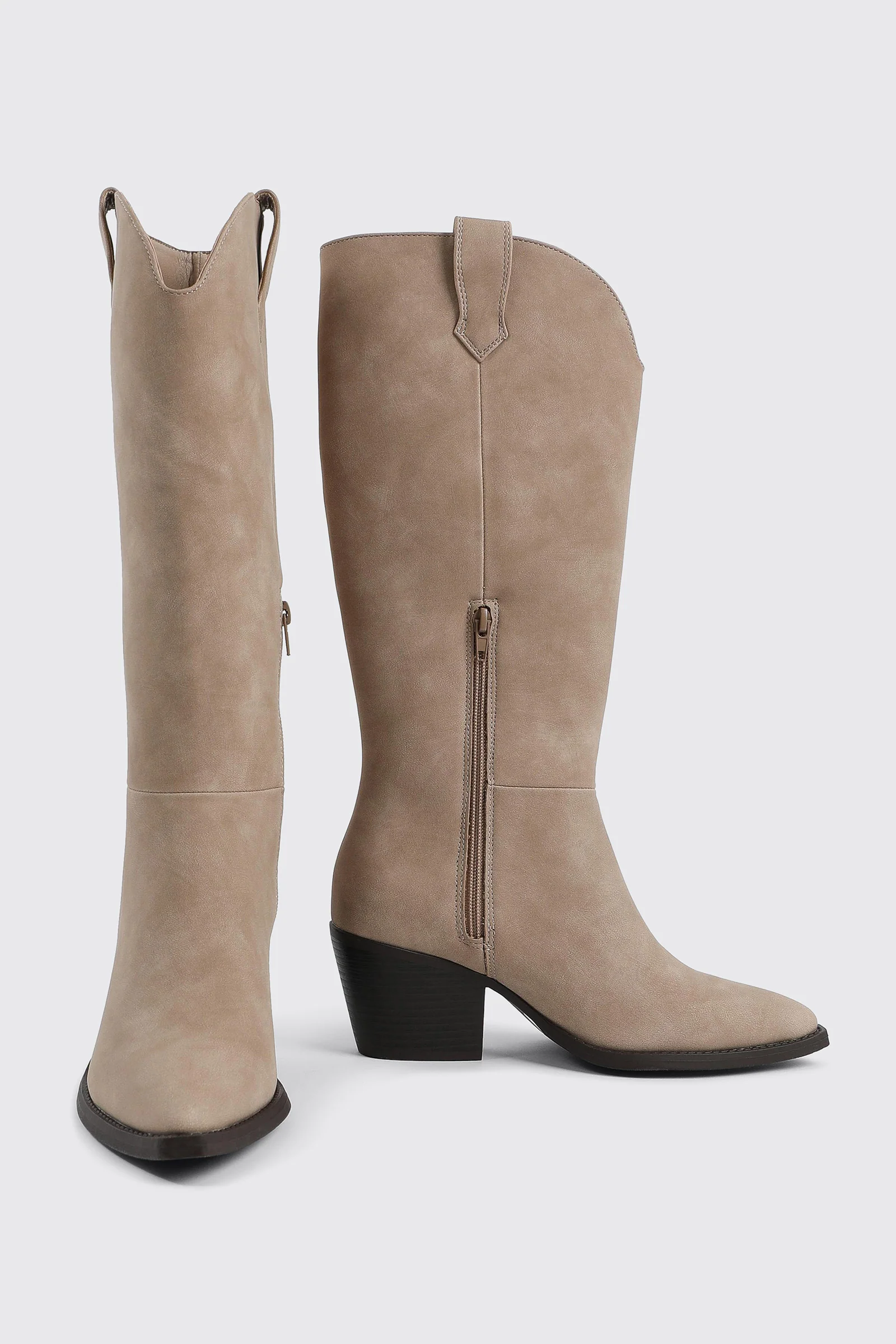 Western Knee High Boots with Pointed Toe - Image 5