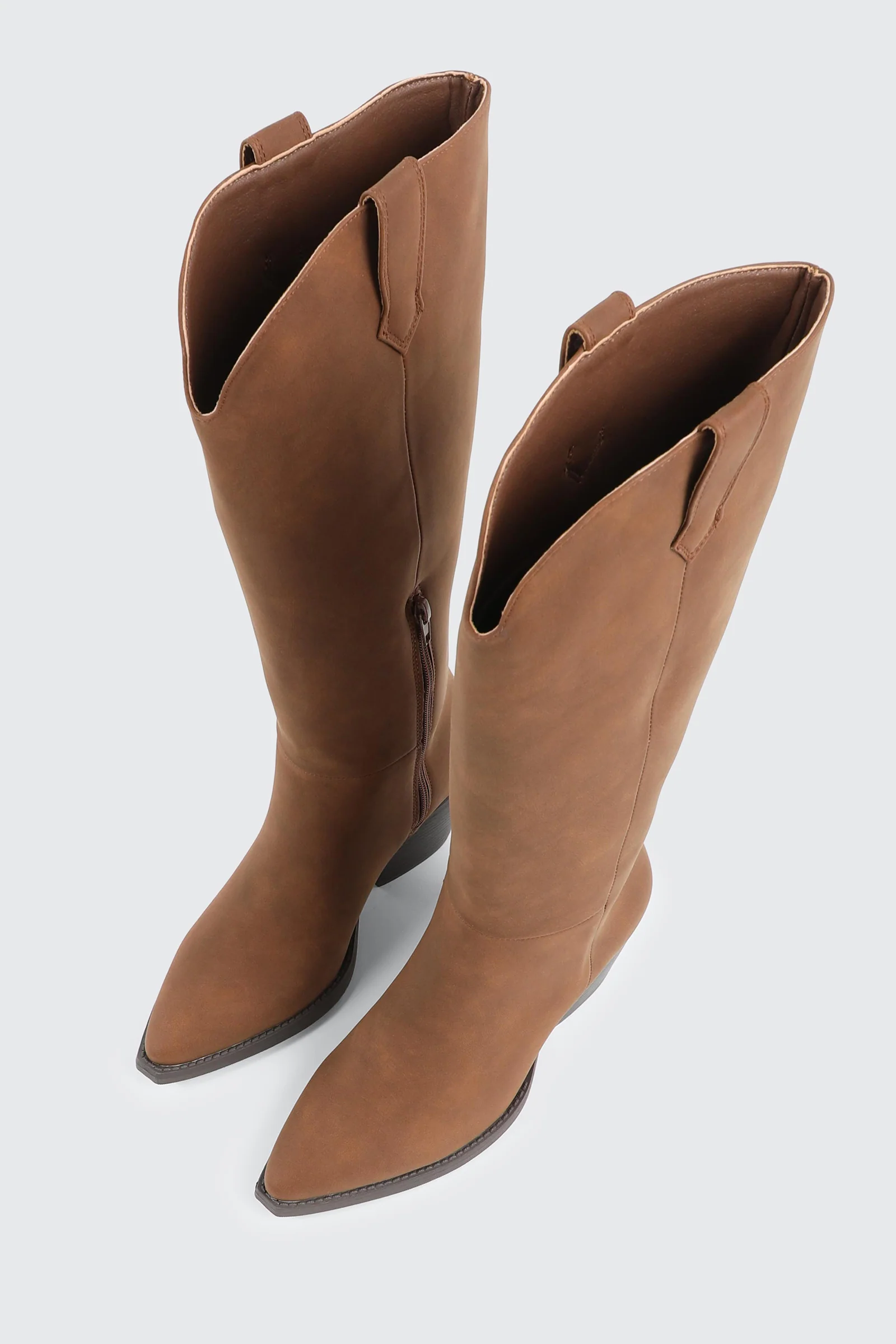 Western Knee High Boots with Pointed Toe - Image 4