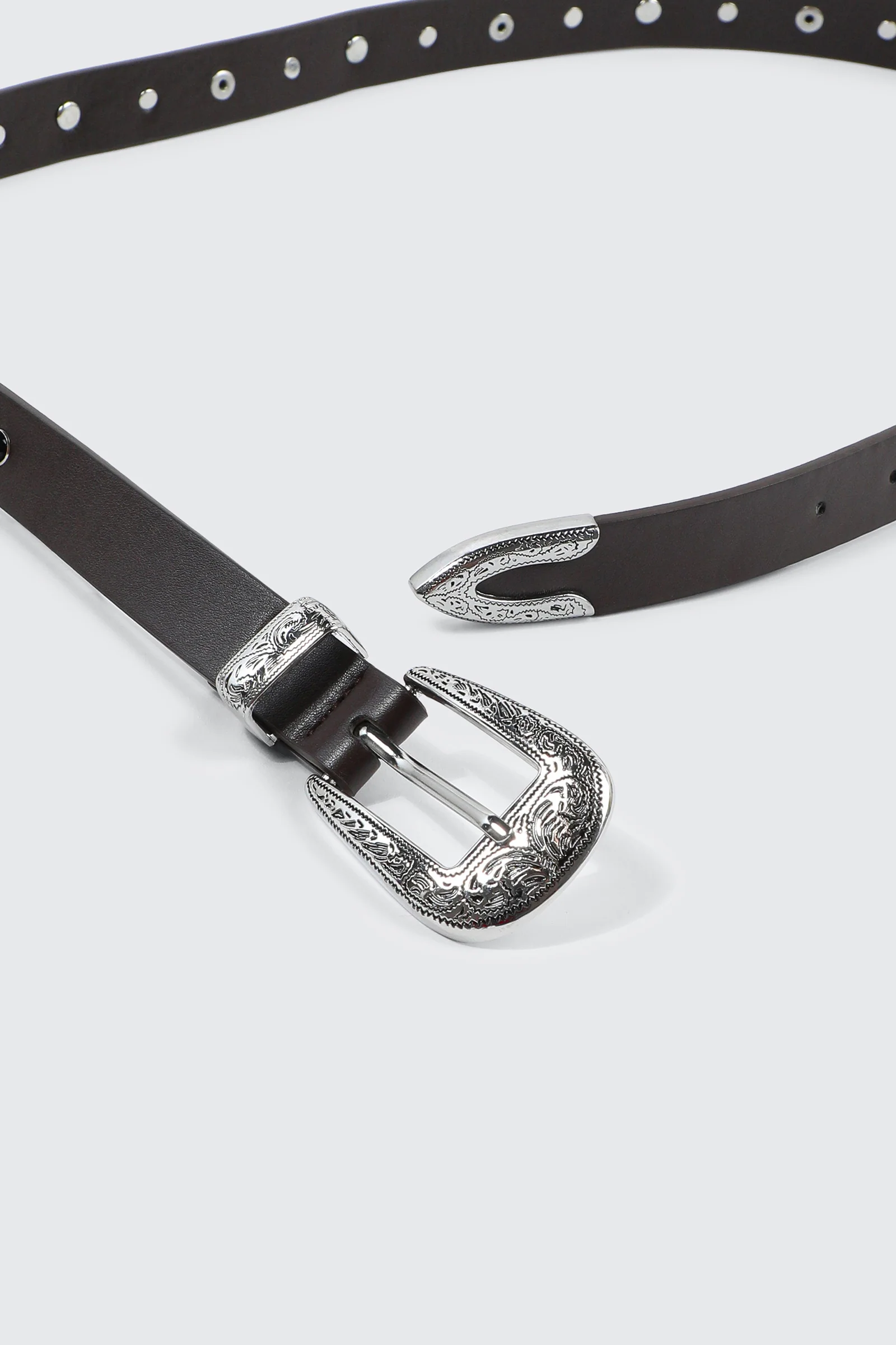 Western Studded Skinny Belt - Image 2