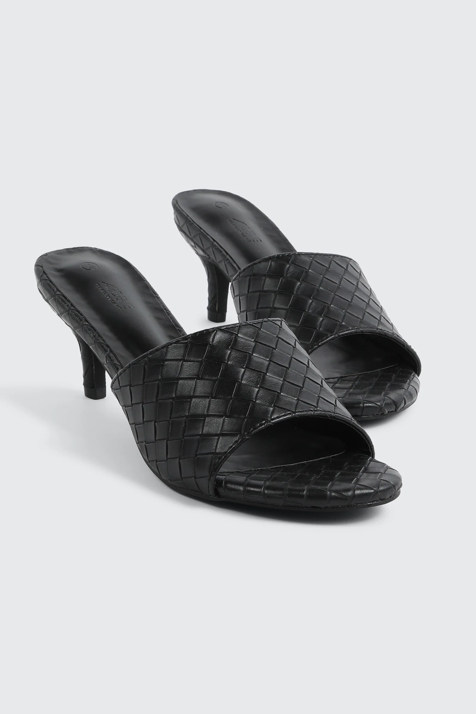 Woven Mule Kitten Heels - Image 2