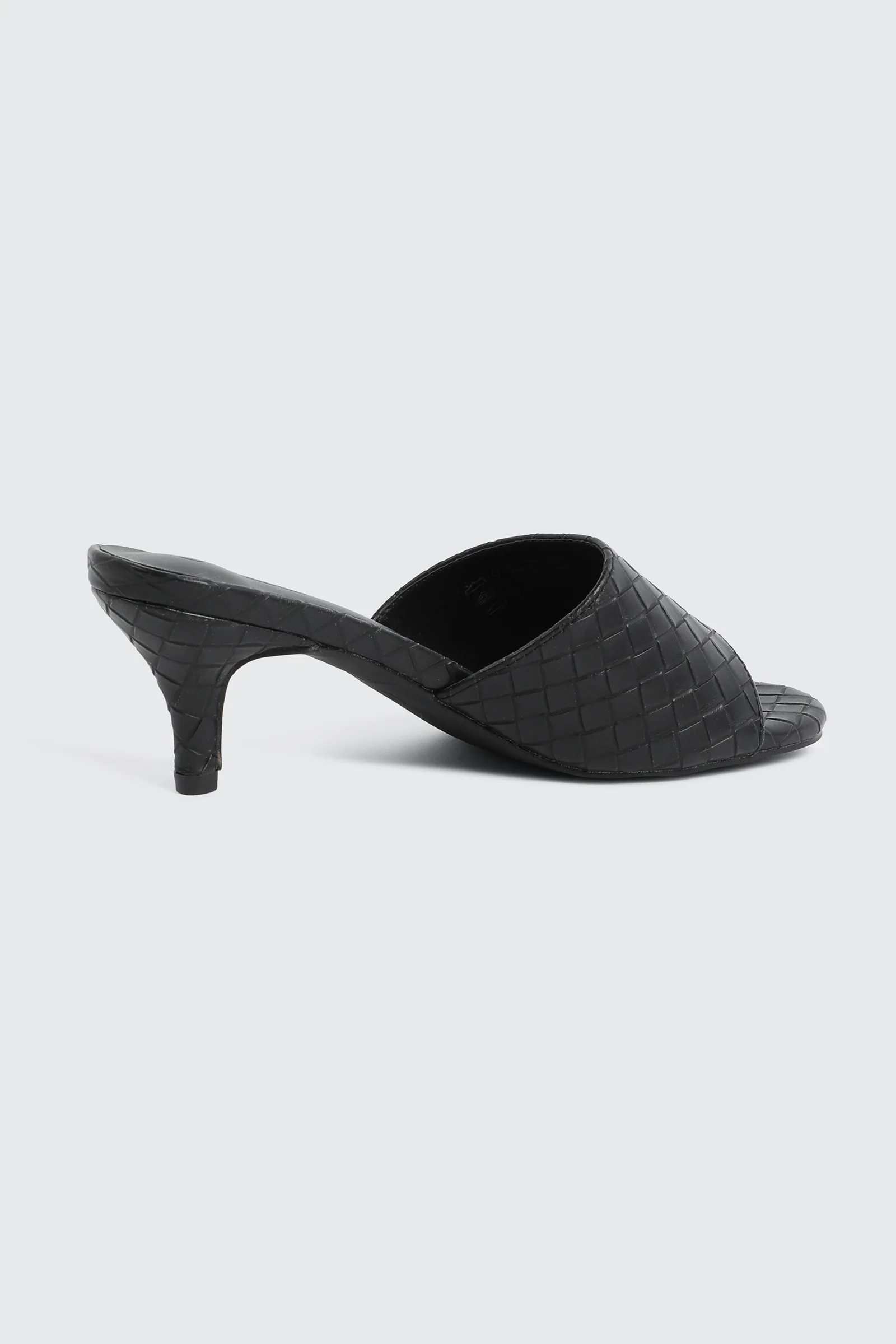 Woven Mule Kitten Heels - Image 3