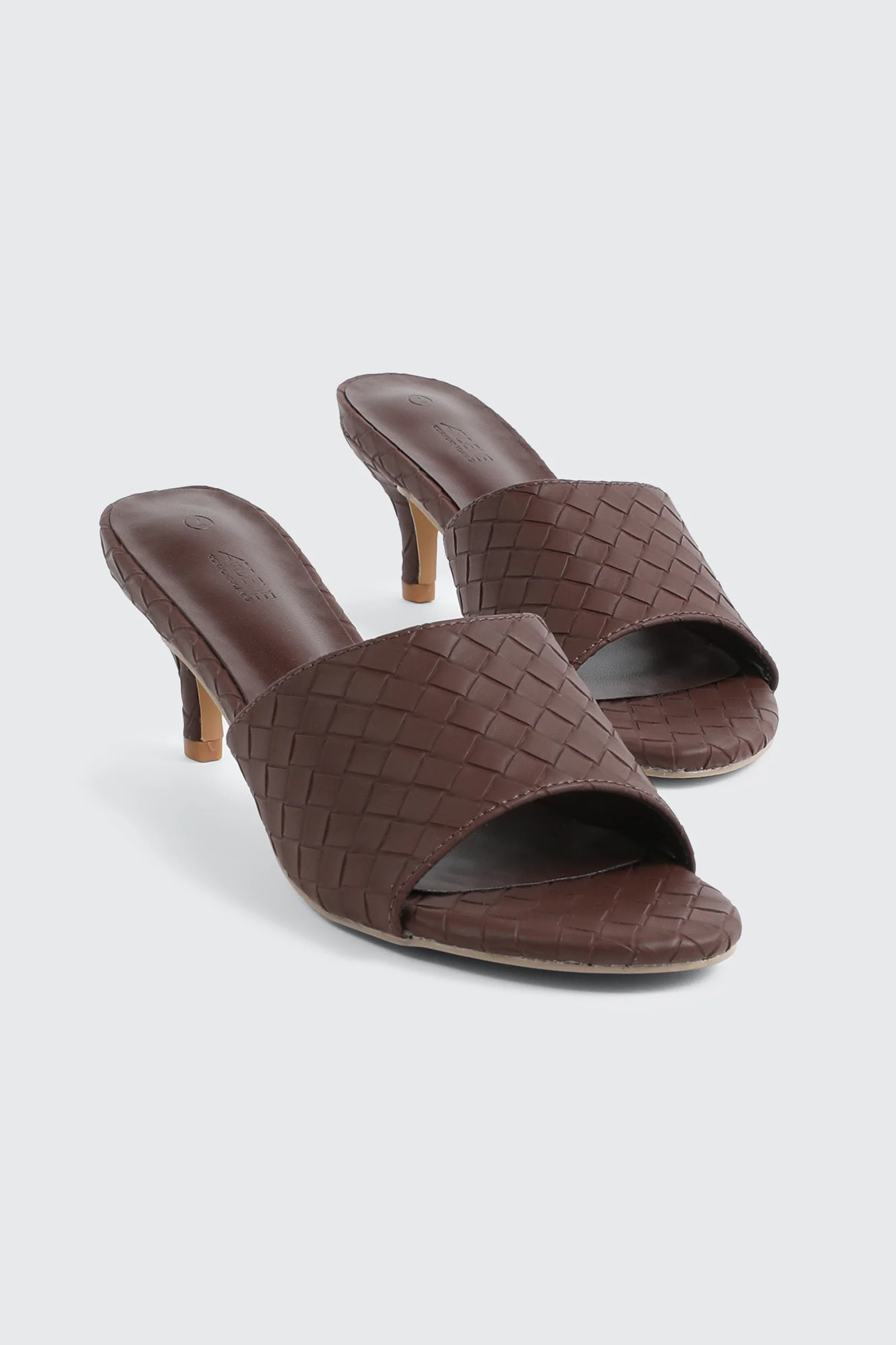 Woven Mule Kitten Heels - Image 2