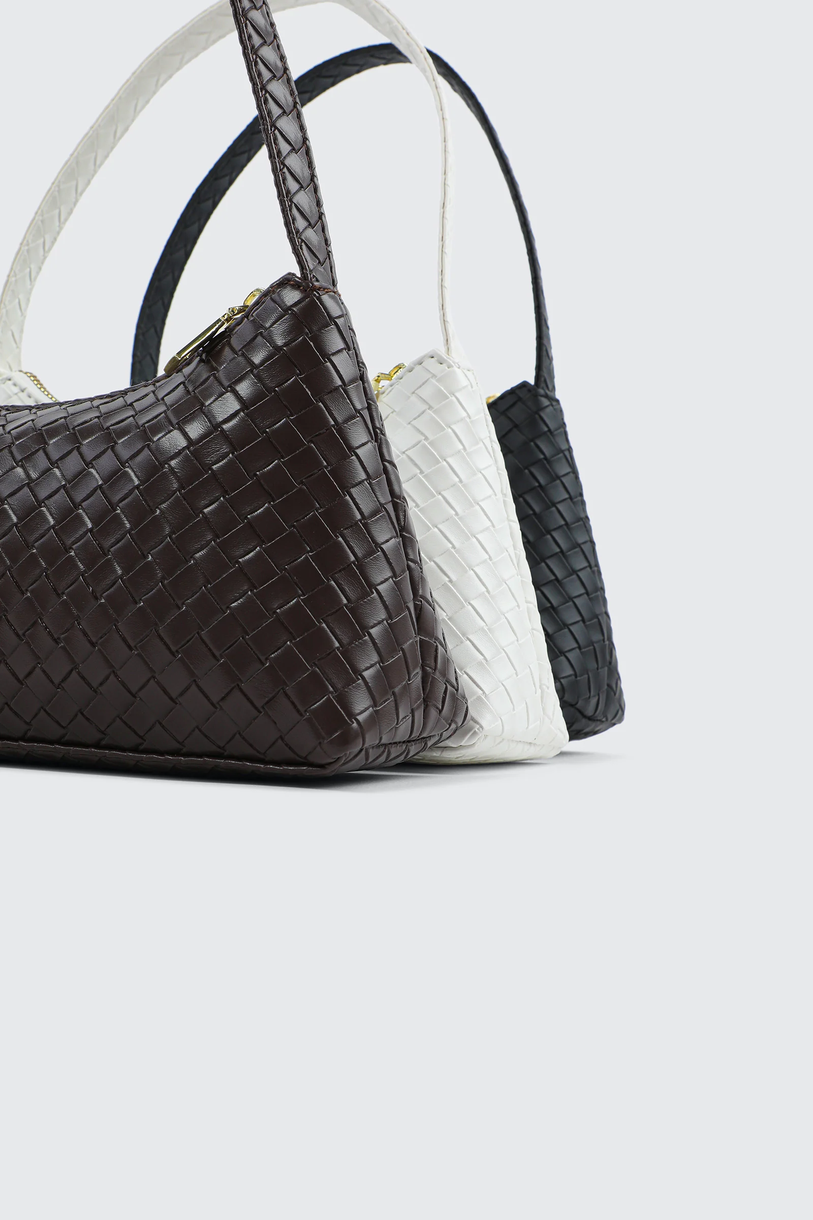Woven Structured Handbag - Image 4
