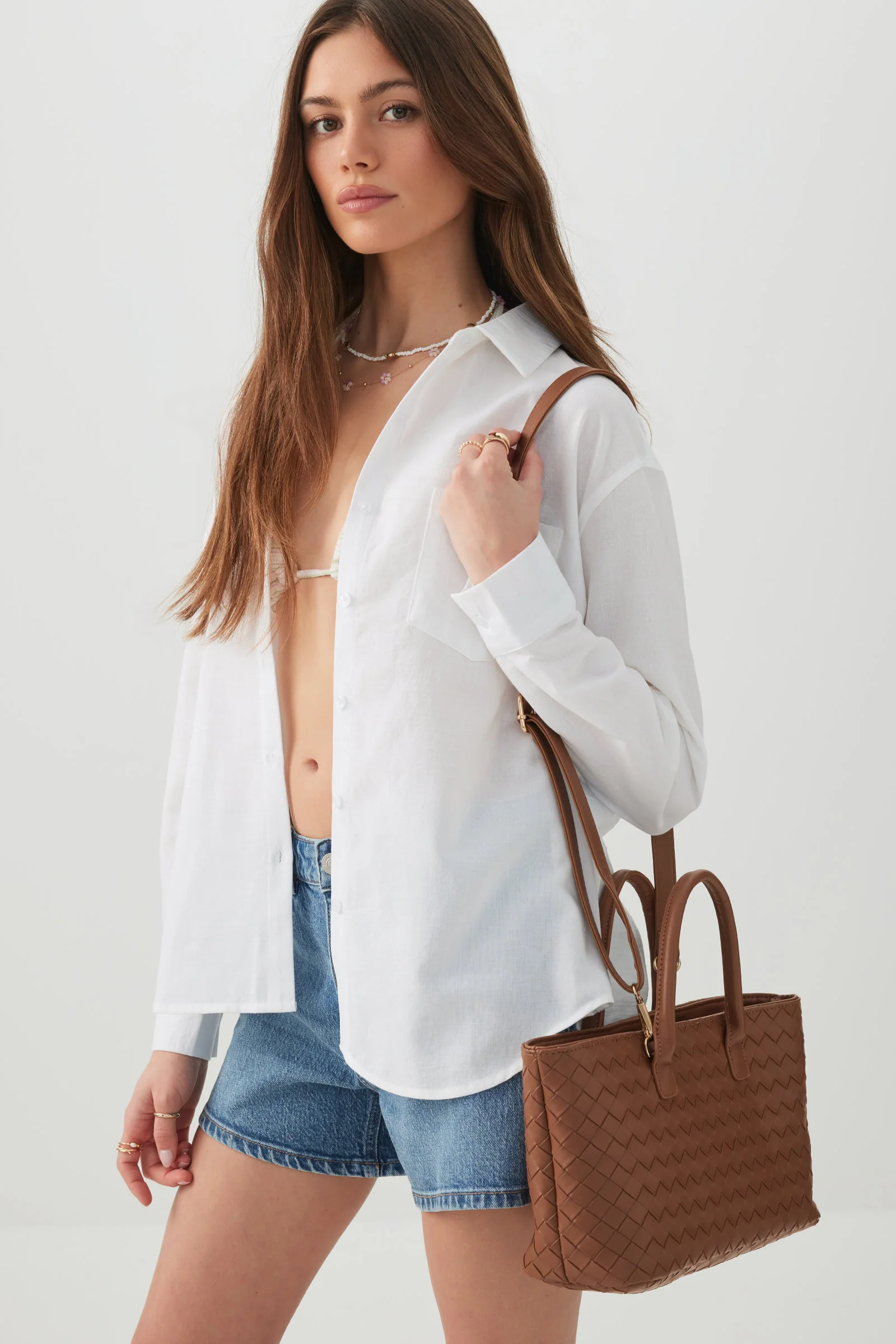 Woven Texture Handbag - Image 4